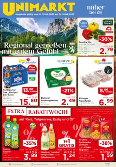 Unimarkt Steiermark ab 10.09.2025 gültig