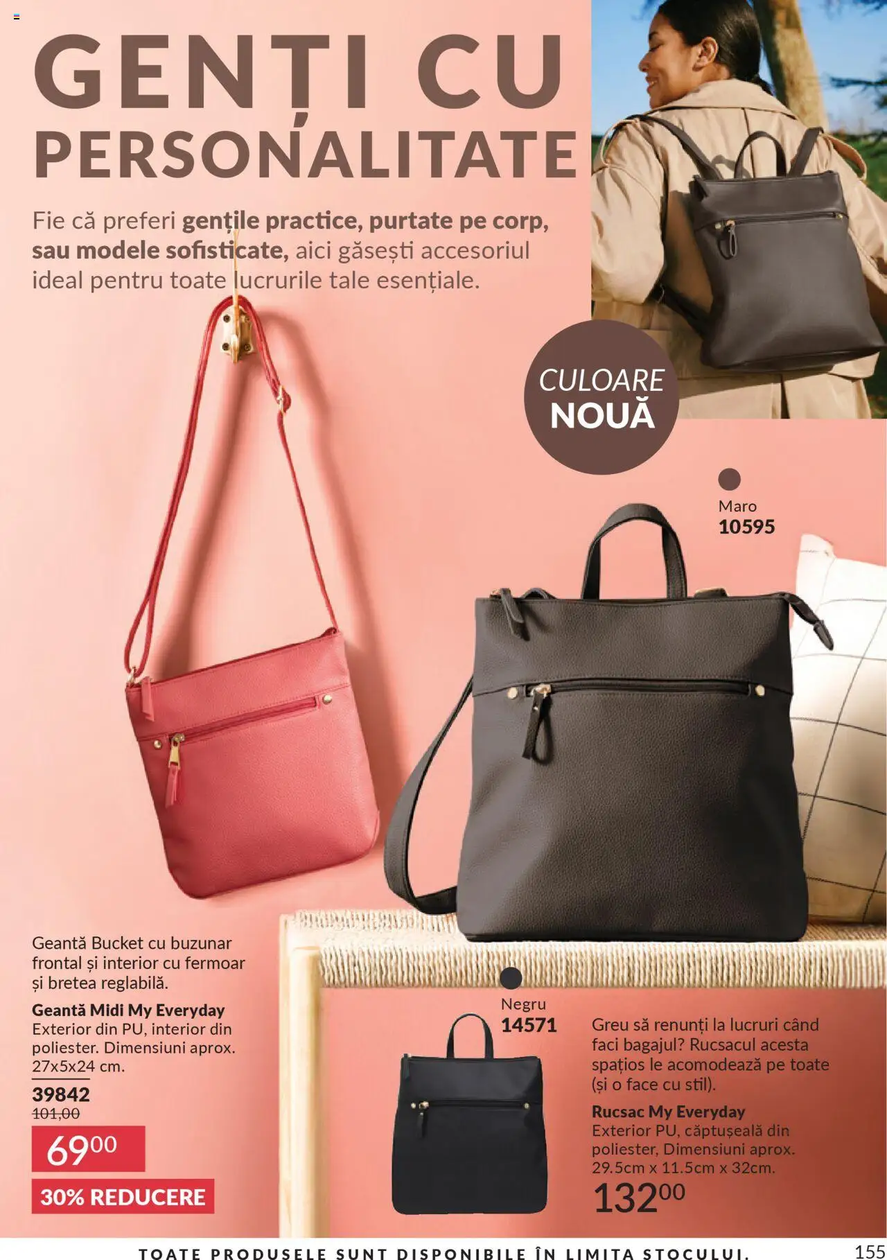 Noul catalog Avon – valabil de la 01.10.2025 | Pagină: 157 | Produse: Geantă, Rucsac