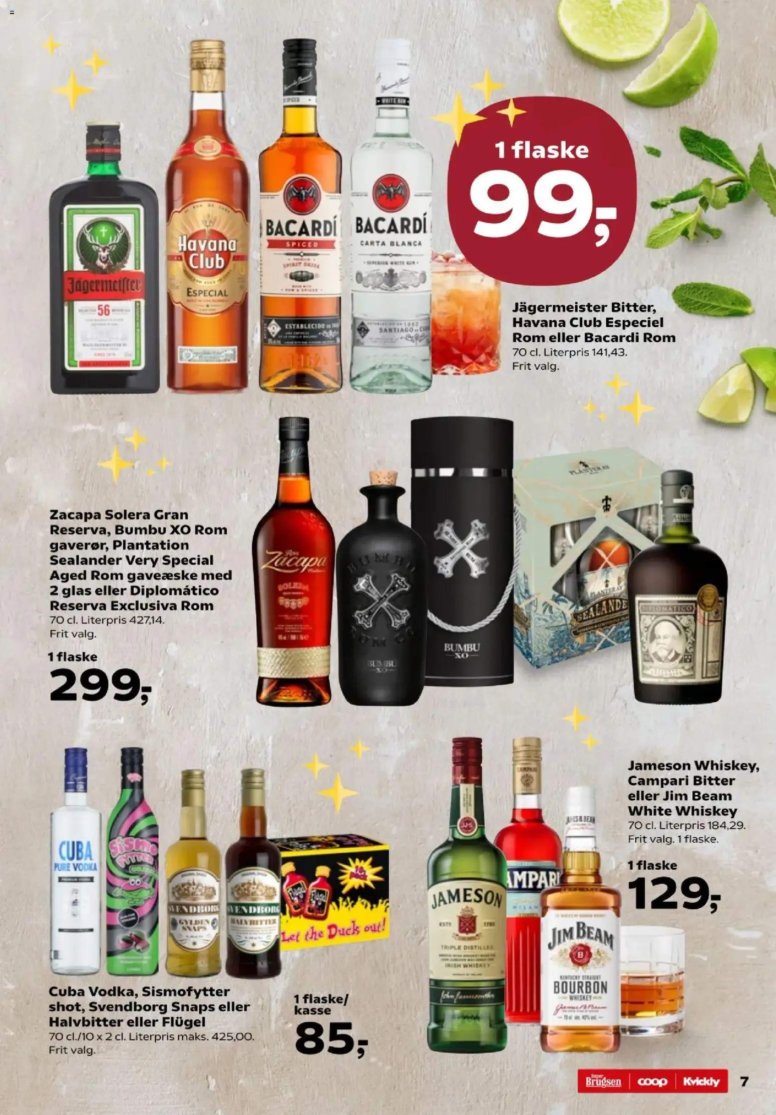 Kvickly tilbudsavis – gyldig fra 31.10.2025 | Side: 7 | Produkter: Bourbon, Vodka, Rom