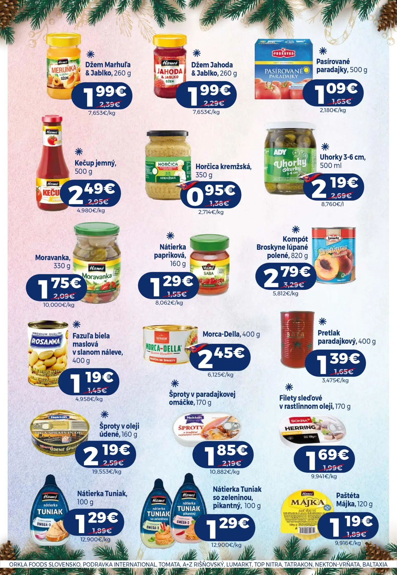 Nové Milk Agro akcie – leták je platný od 26.11.2025 | Strana: 13 | Produkty: Tuniak, Kečup, Uhorky, Špagety