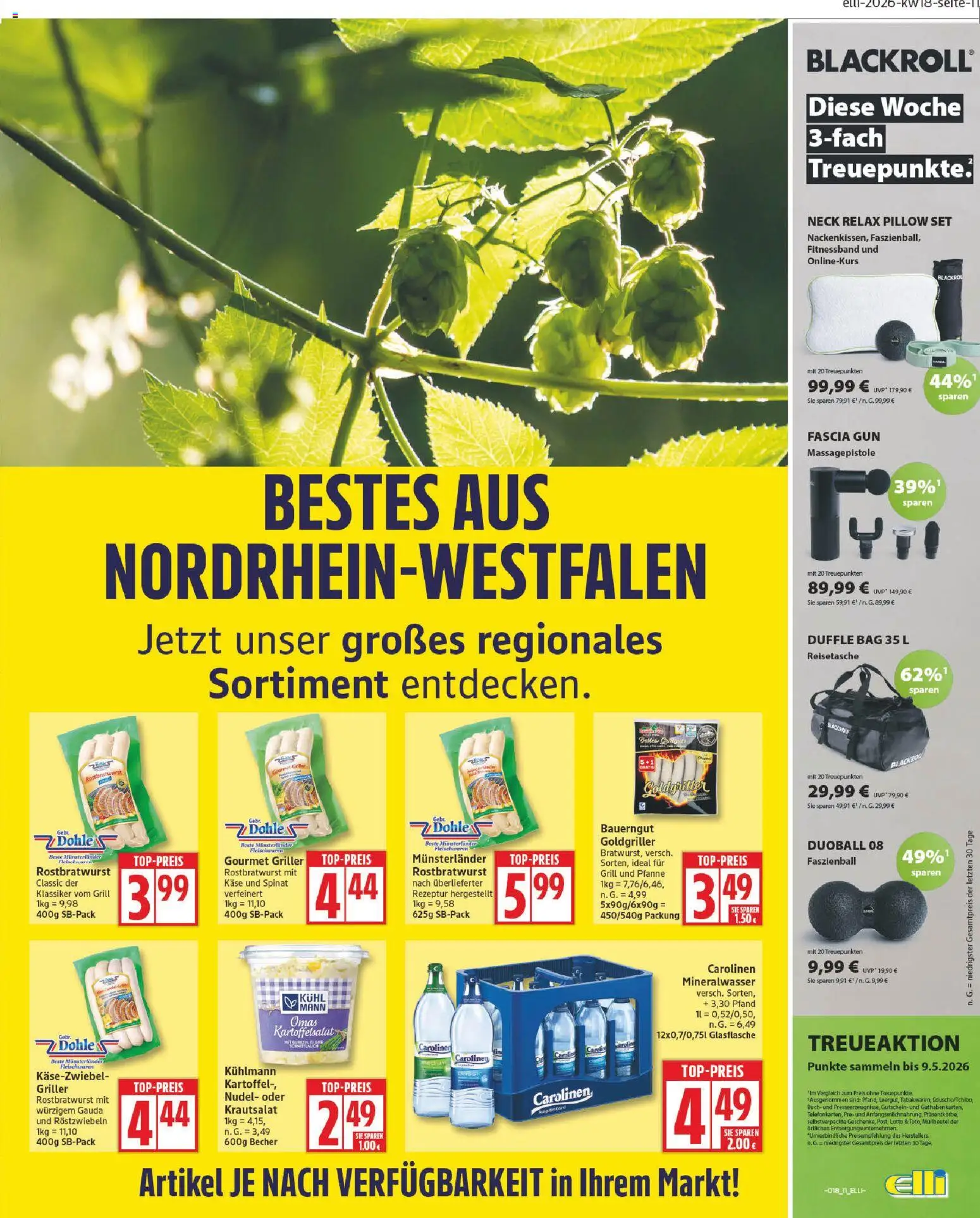 Elli Markt Prospekt – gültig ab 27.04.2026 | Seite: 11 | Produkte: Grill, Mineralwasser, Bauerngut, Griller