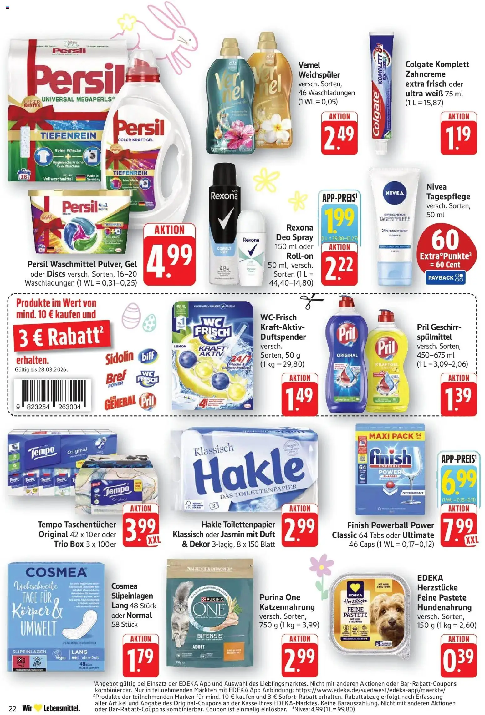 E center Prospekt Göppingen	 – gültig ab 23.03.2026 | Seite: 22 | Produkte: Box, Waschmittel, Pril, Persil
