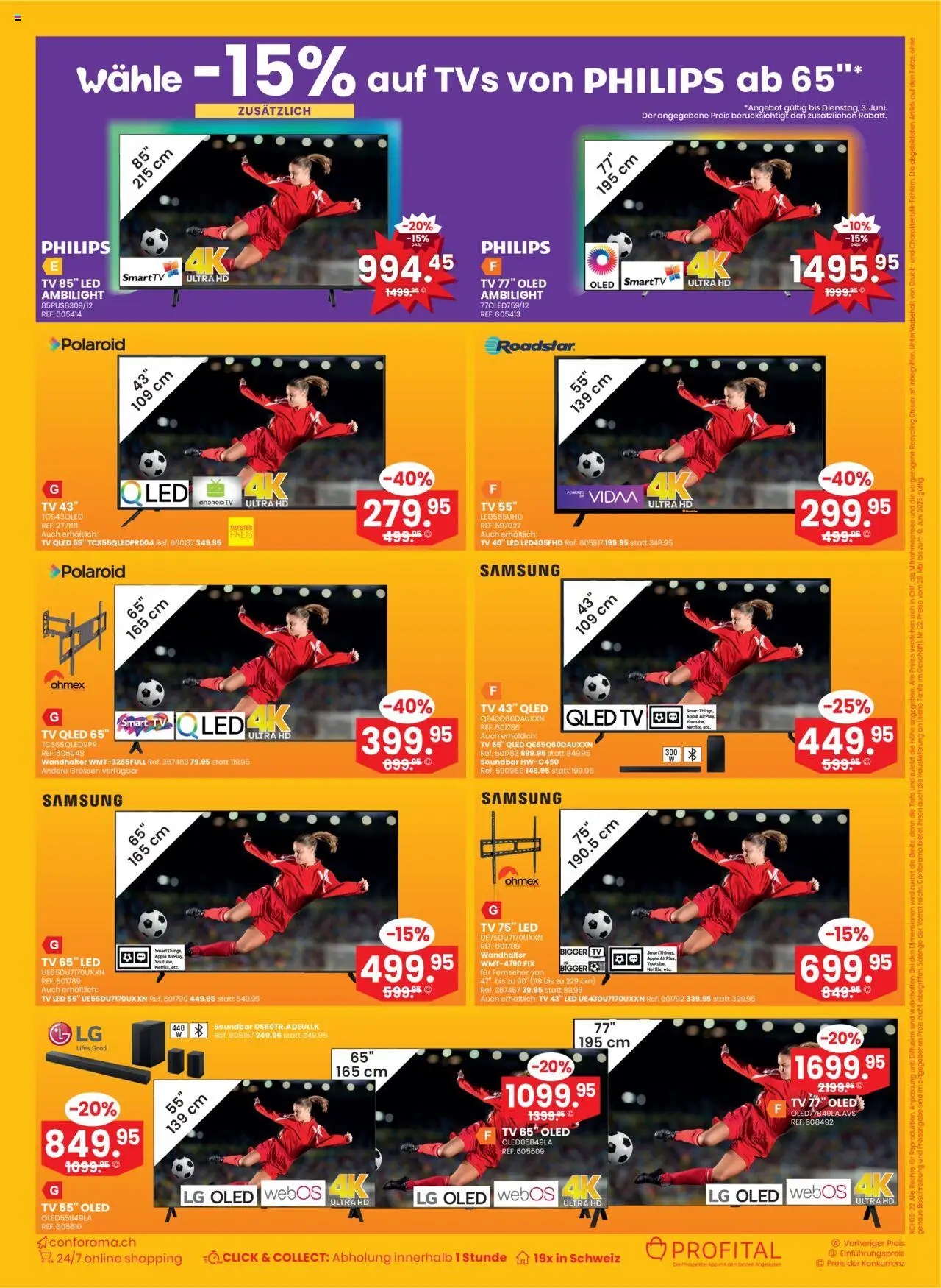 Conforama Aktionen ab 28.05.2025 | Seite: 16 | Produkte: Soundbar, Fernseher, Apple, Philips