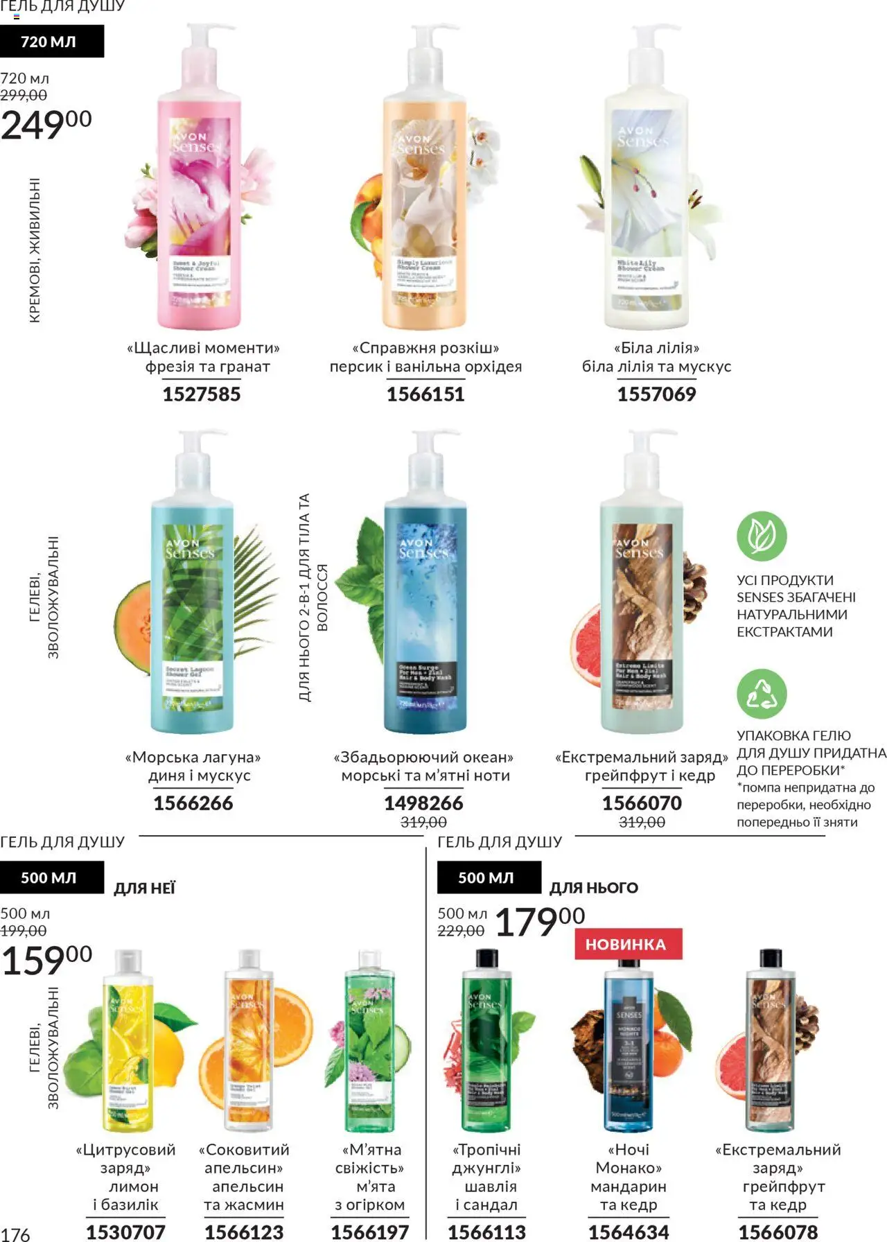 AVON Kаталог - дійснийкції з 01.07.2025 | Сторінка: 176 | Товари: Грейпфрут, Лимон, Диня, Базилік