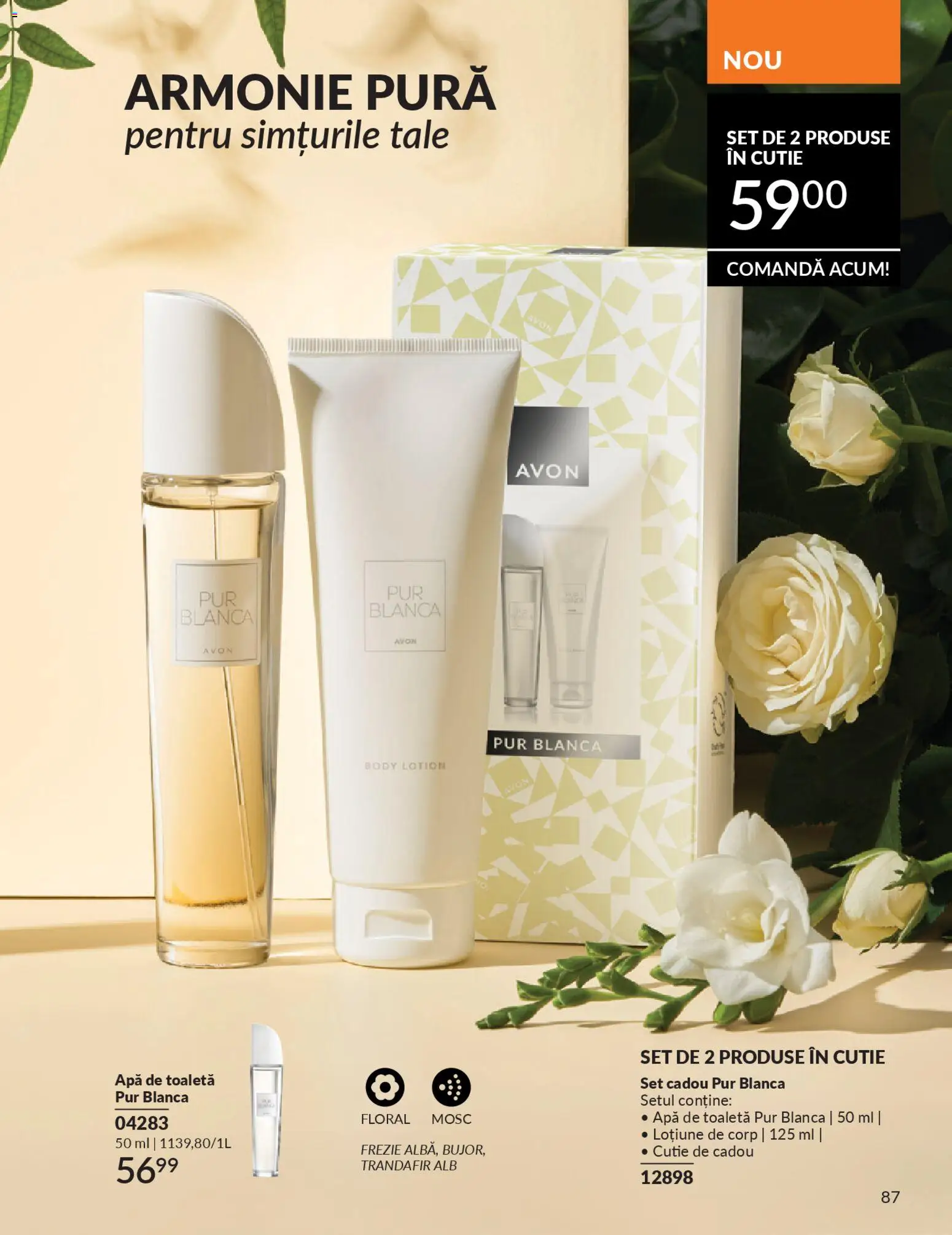 Noul catalog Avon – valabil de la 01.02.2026 | Pagină: 89 | Produse: Body, Cutie, Toaletă, Apă