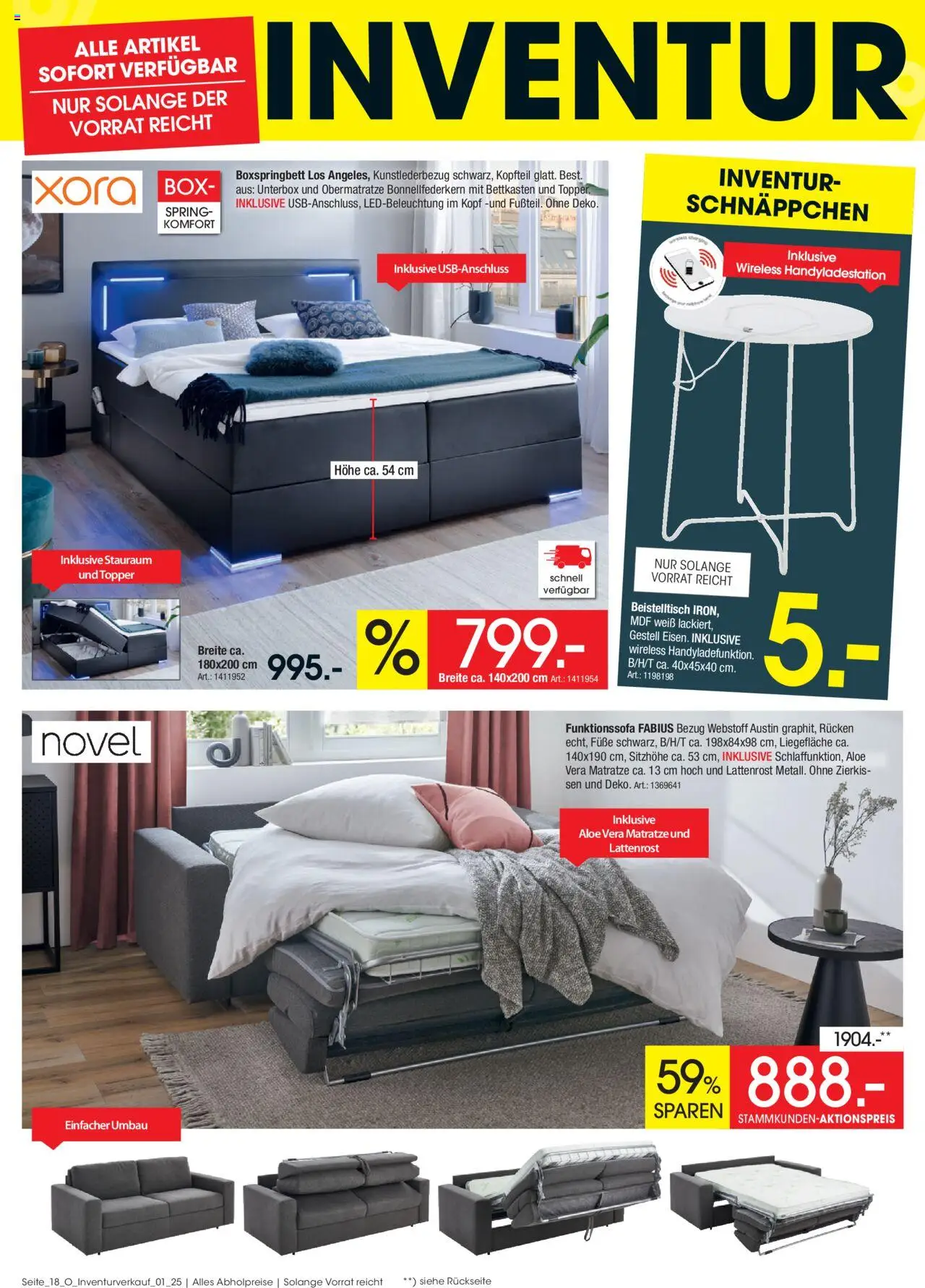 Zurbrüggen Inventurverkauf - gültig ab dem 04.08.2025 | Seite: 20 | Produkte: Matratze, Lattenrost, Topper, Box