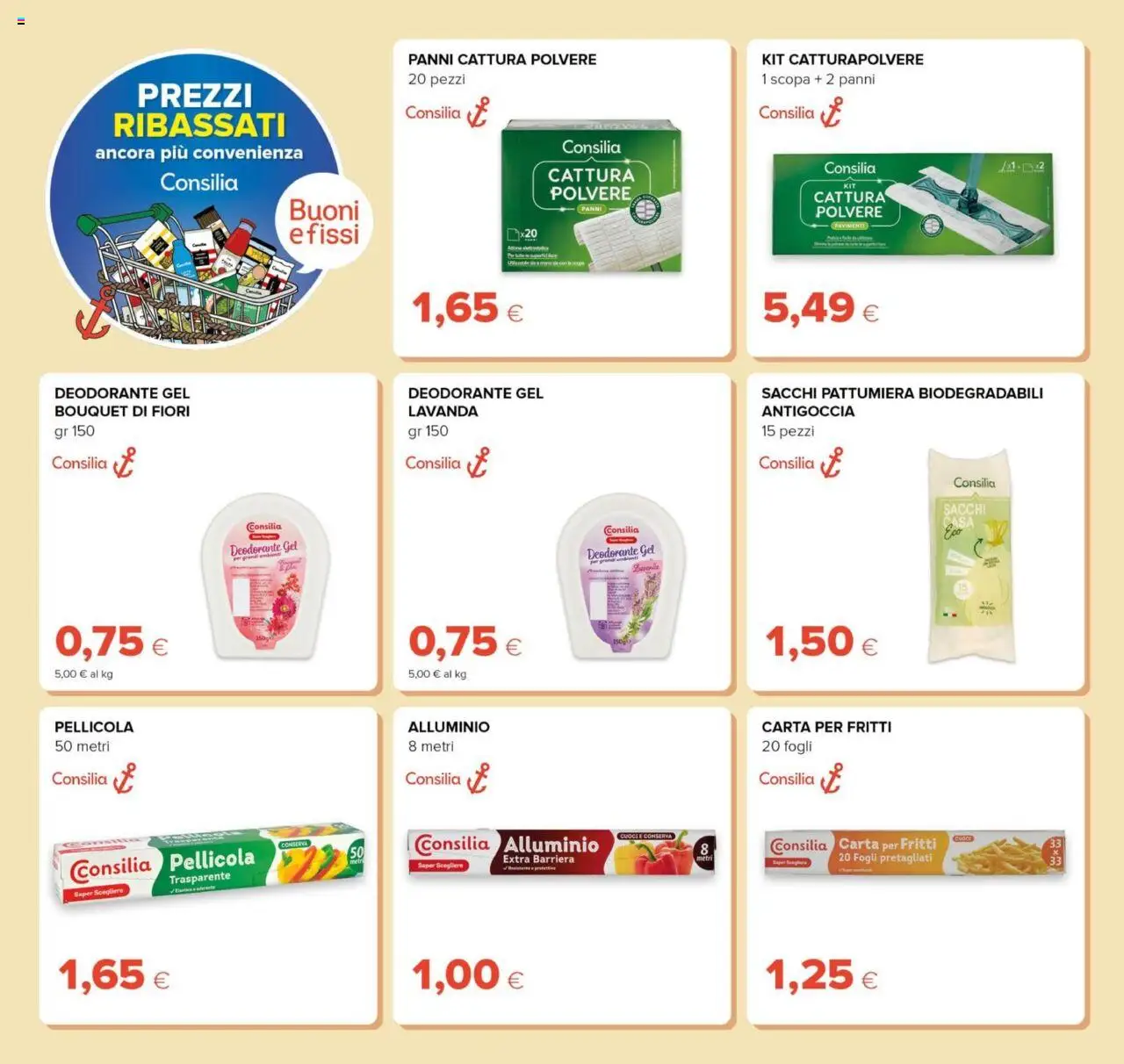 Volantino Tigre del 20.08.2025 | Pagina: 28 | Prodotti: Deodorante, Scopa, Pellicola, Alluminio