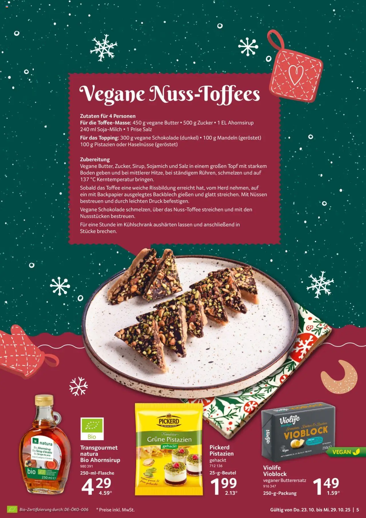 Selgros Prospekt 	 – gültig ab 23.10.2025 | Seite: 5 | Produkte: Butter, Mandeln, Pistazien, Salz