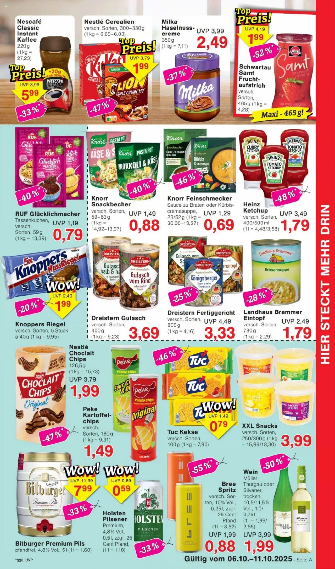 Jawoll Prospekt – gültig ab 06.10.2025 | Seite: 5 | Produkte: Pommes, Milka, Brokkoli, Gulasch
