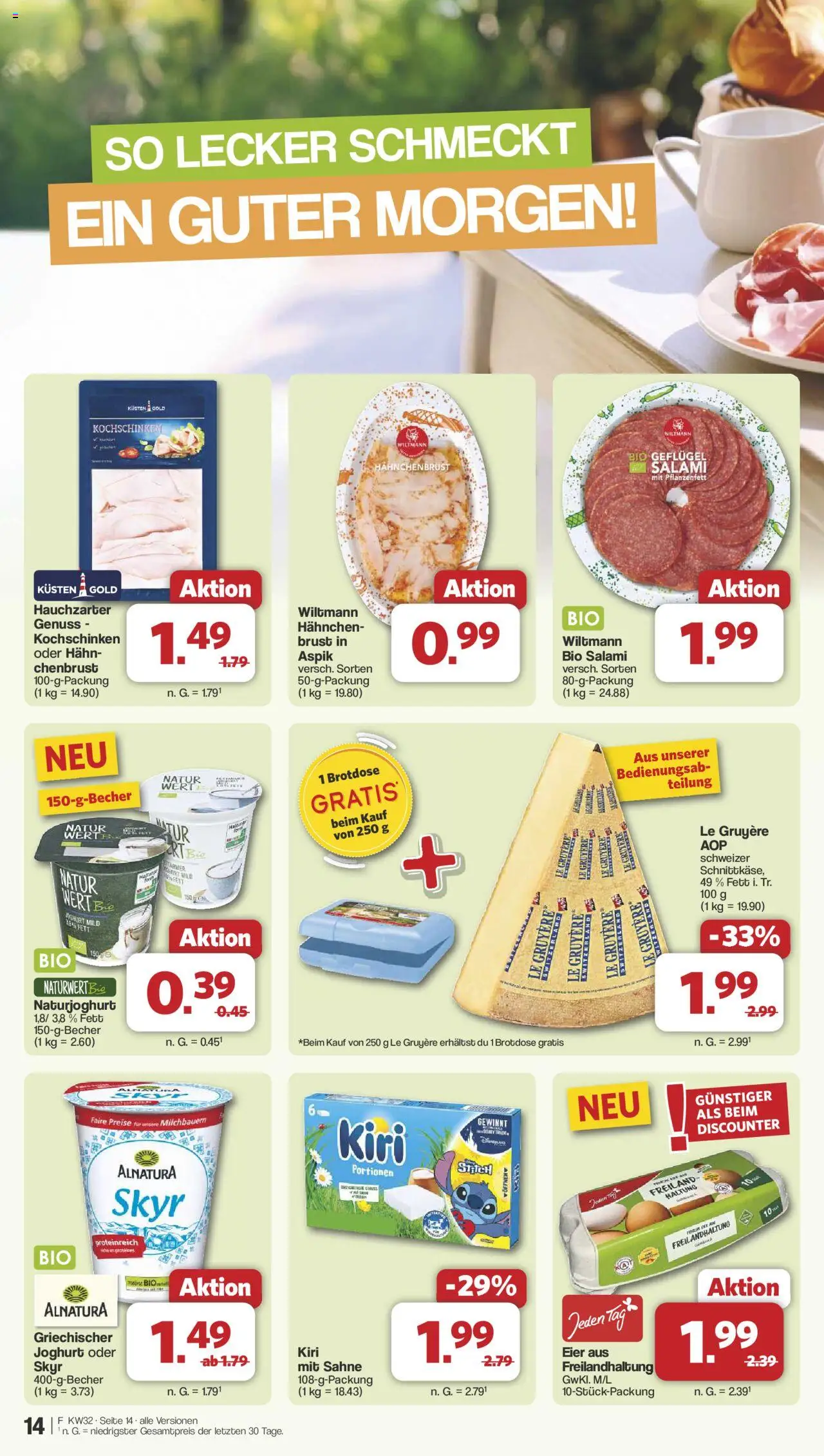 Famila Nordwest Prospekt 	 - gültig ab dem 03.08.2025 | Seite: 15 | Produkte: Hahnchen, Eier, Salami, Hahnchenbrust