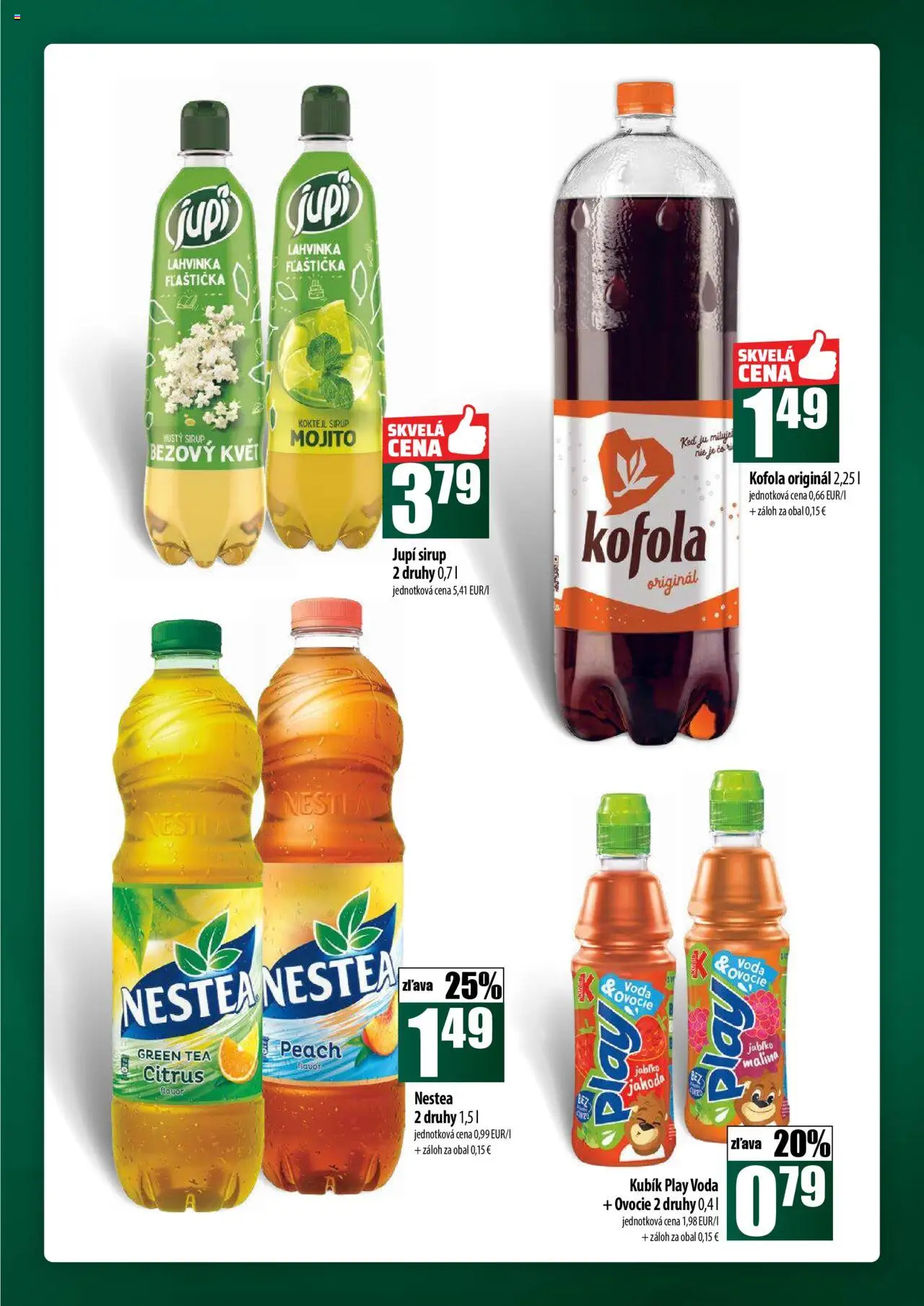 COOP Jednota široká ponuka │ platný od 31.07.2025 | Strana: 45 | Produkty: Kofola, Voda, Ovocie