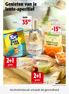Colruyt folder / publicité - Voorbeeld van een folder van Colruyt, geldig van 08.04.2025 | Pagina: 6 | Producten: Gin, Oven, De oven, Wortelen