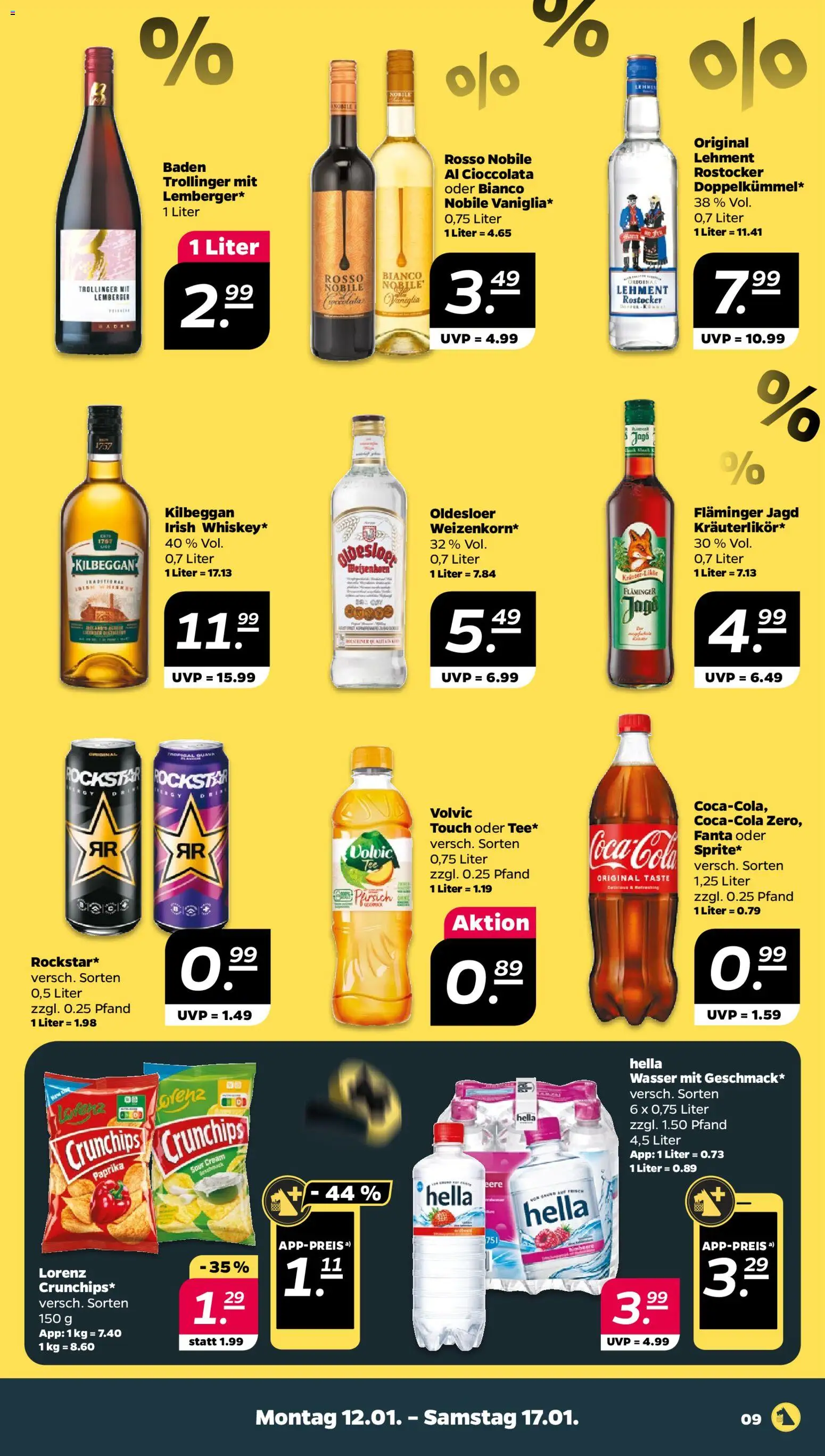 Netto Prospekt 	 – gültig ab 12.01.2026 | Seite: 9 | Produkte: Oldesloer, Paprika, Hella, Himbeere