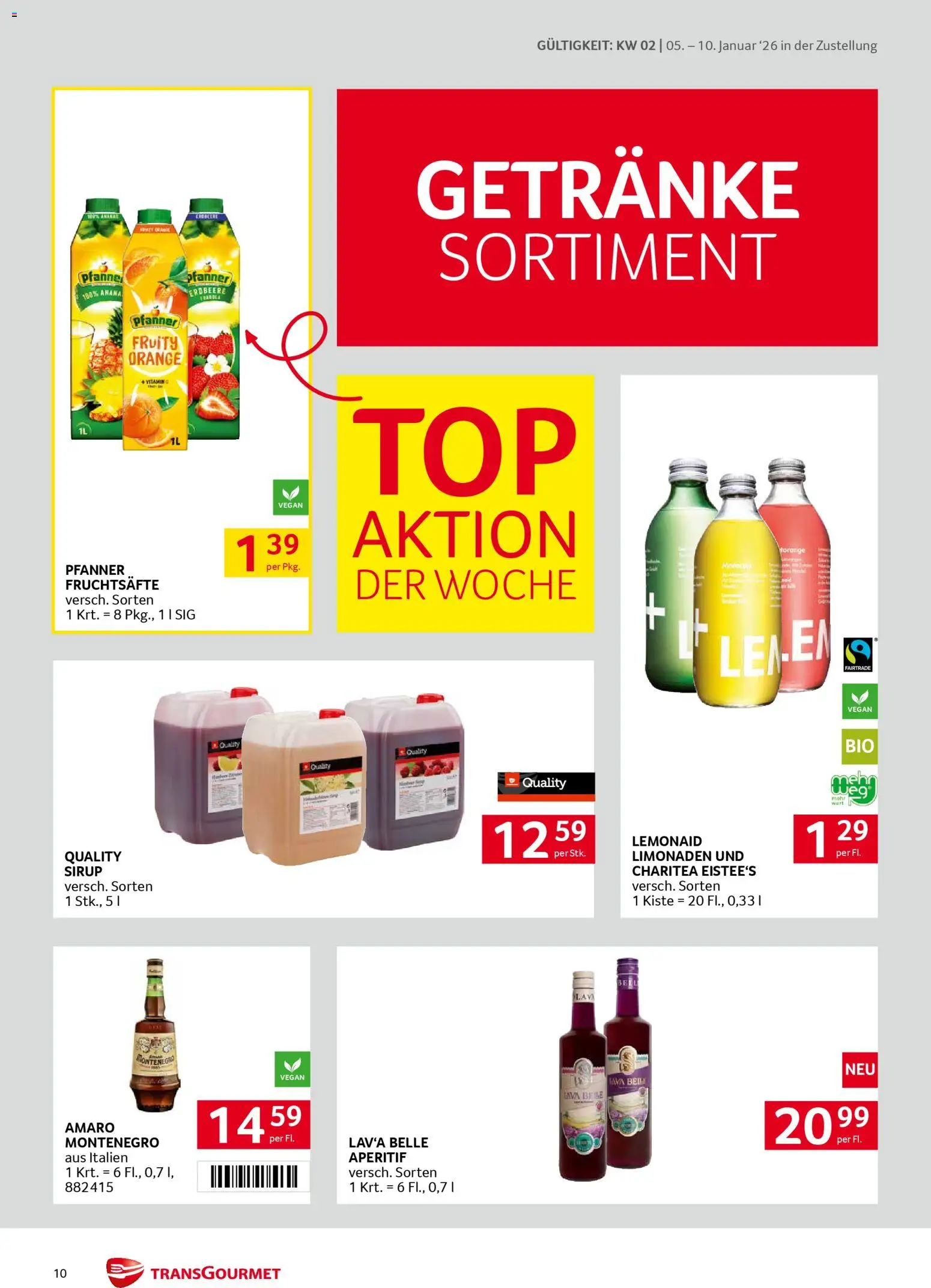 Transgourmet Zustellaktion gültig ab 05.01.2026 | Seite: 10 | Produkte: Ananas