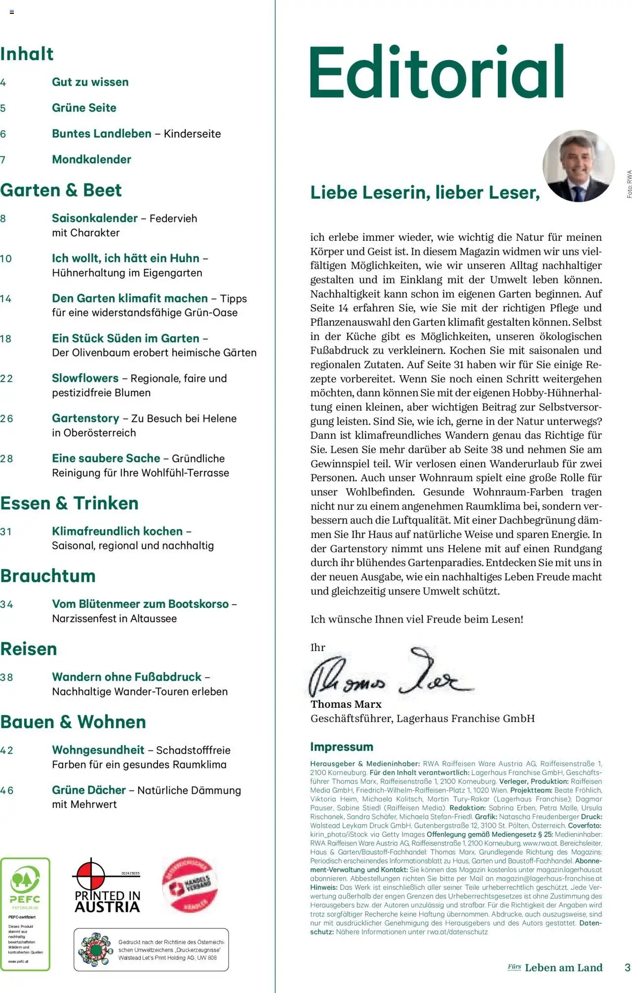 Lagerhaus Fürs Leben am Land Magazin gültig ab 28.04.2025 | Seite: 3