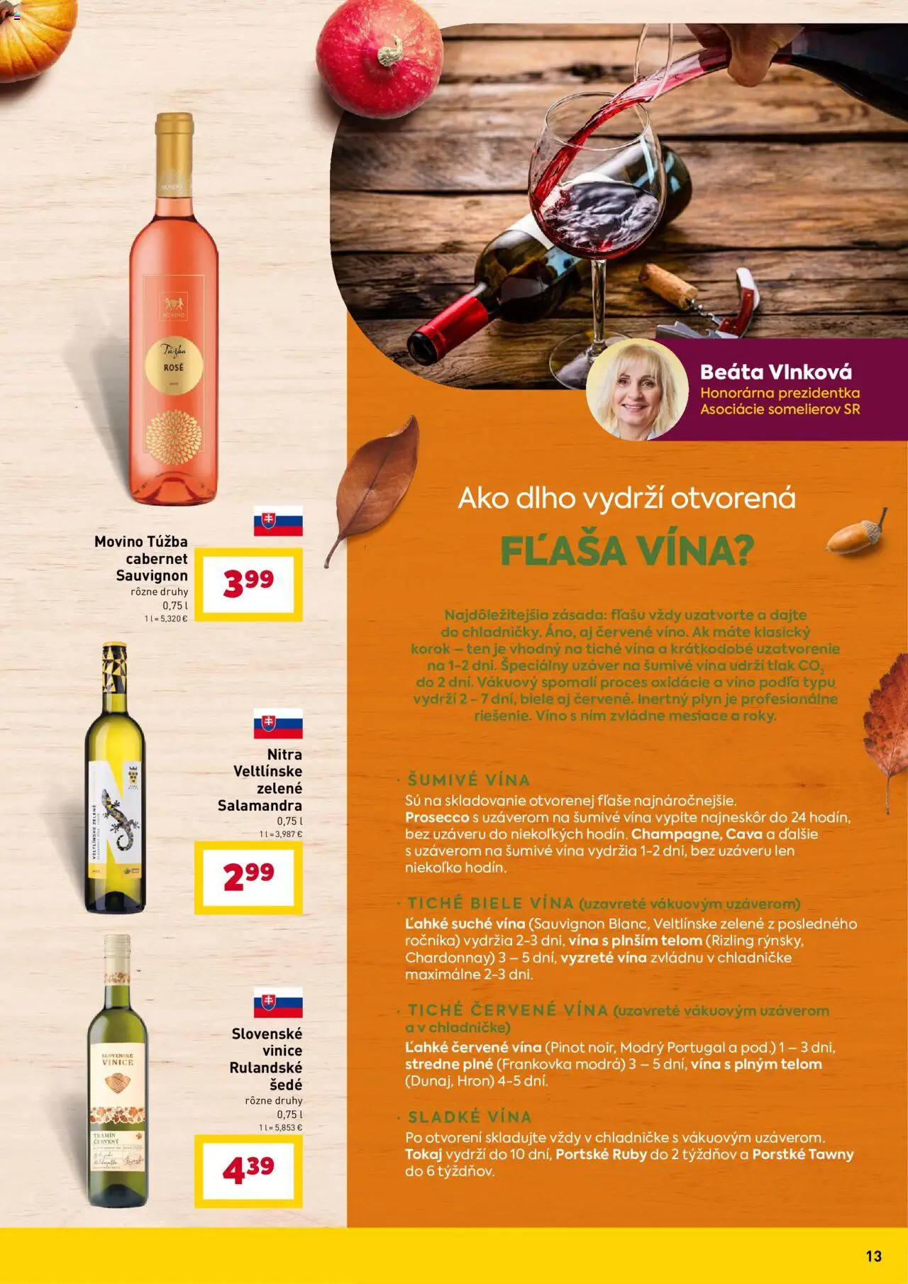 Nové Billa akcie – leták je platný od 10.09.2025 | Strana: 13 | Produkty: Víno, Prosecco