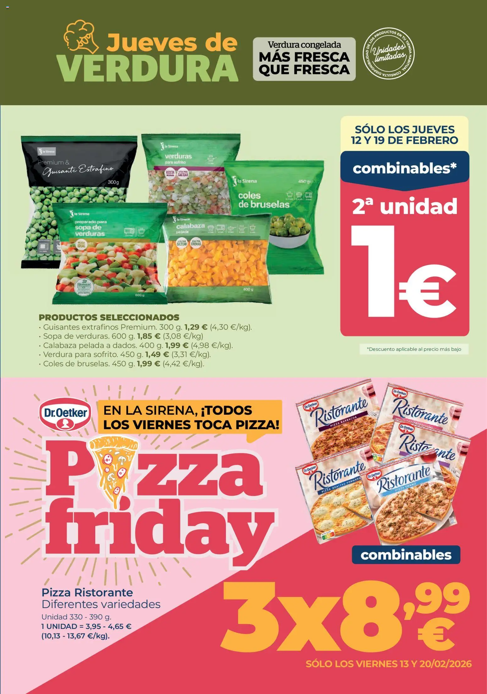 La Sirena folleto │ válido desde el 12.02.2026 | Página: 9 | Productos: Πράσινο τσάι, Pizza, Barbacoa