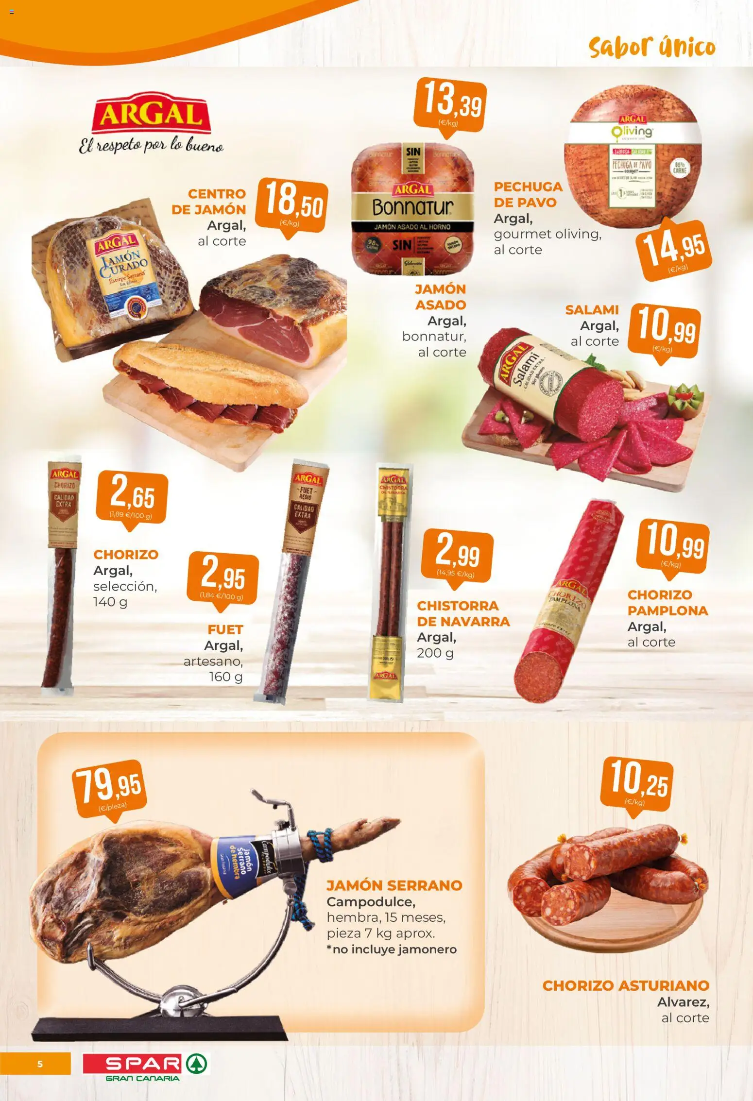 Spar folleto │ válido desde el 31.10.2025 | Página: 5 | Productos: Jamón serrano, Jamón, Horno, Salami