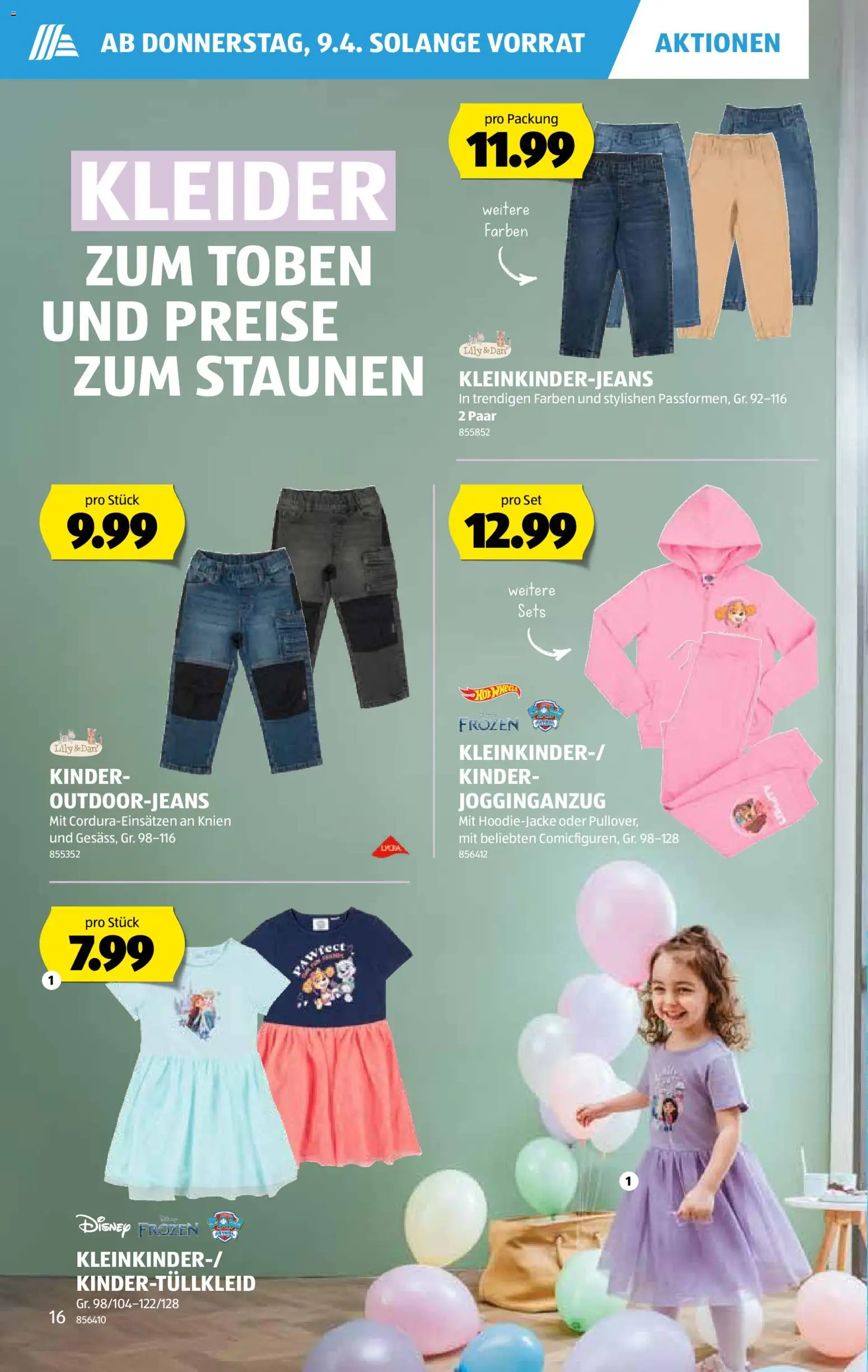 Aldi aktionen – gültig ab 09.04.2026 | Seite: 16 | Produkte: Kleider
