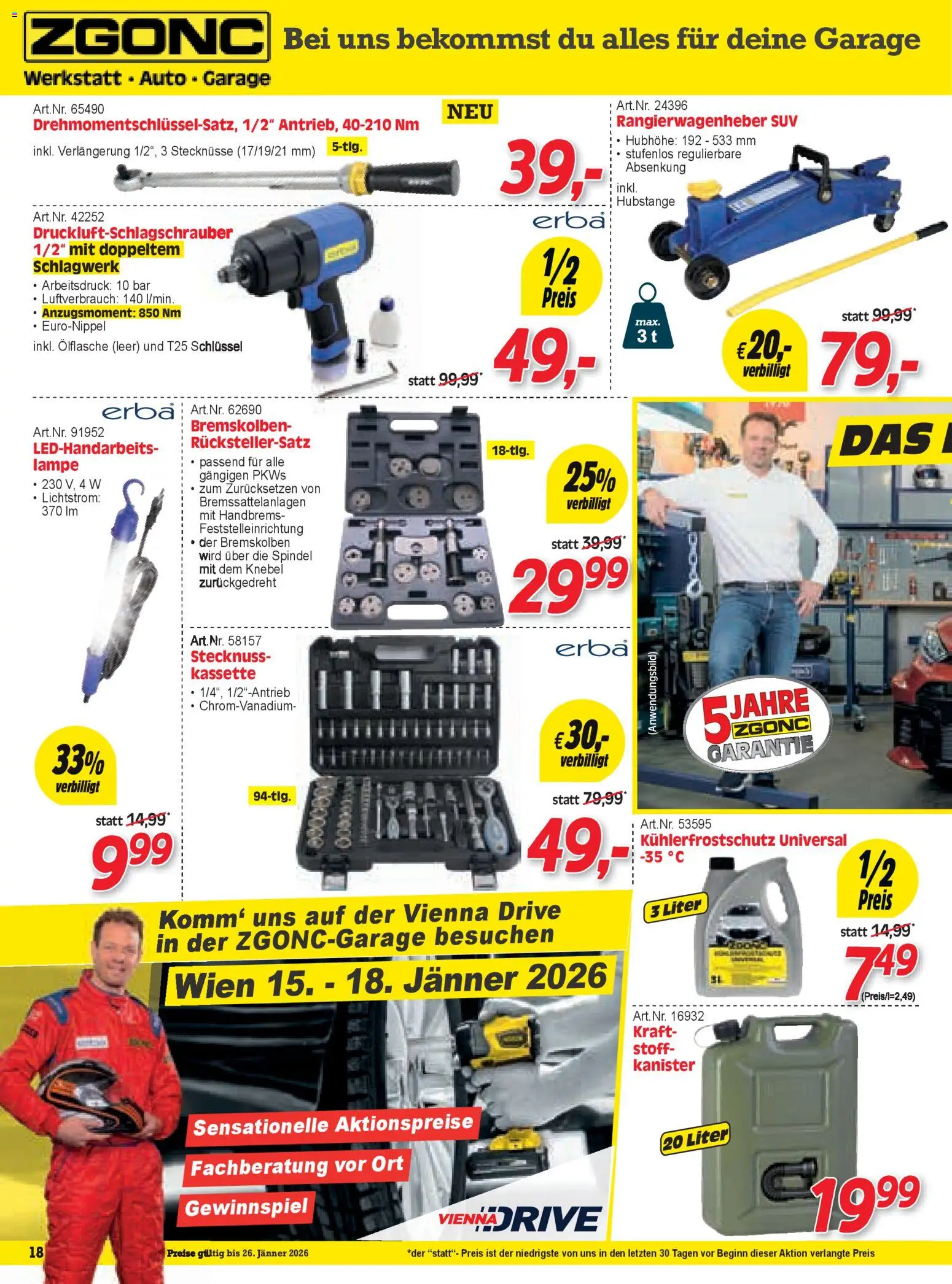 Zgonc Flugblatt Jänner I 2026 gültig ab 01.01.2025 | Seite: 18 | Produkte: Lampe