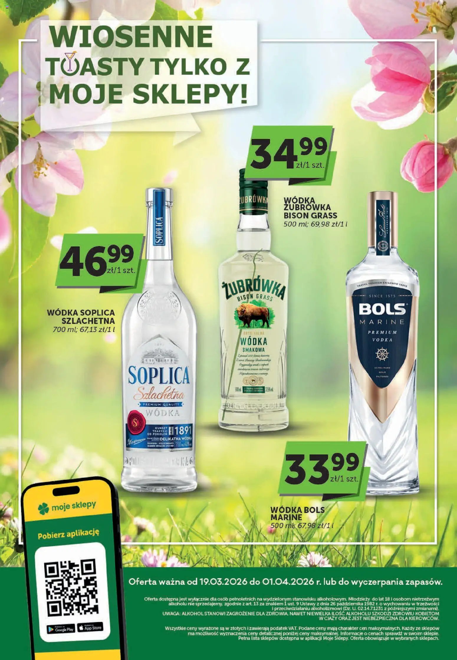 Groszek gazetka - Katalog alkoholowy od 19.03.2026 | Strona: 1 | Produkty: Żubrówka, Vodka, Alkohol, Wódka