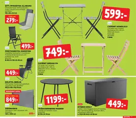 Jem & Fix erbjudanden - Förhandsvisning av reklamblad från butik Jem & Fix aktuell från 16.03.2026 | Sida: 7 | Produkter: Solstol, Duk