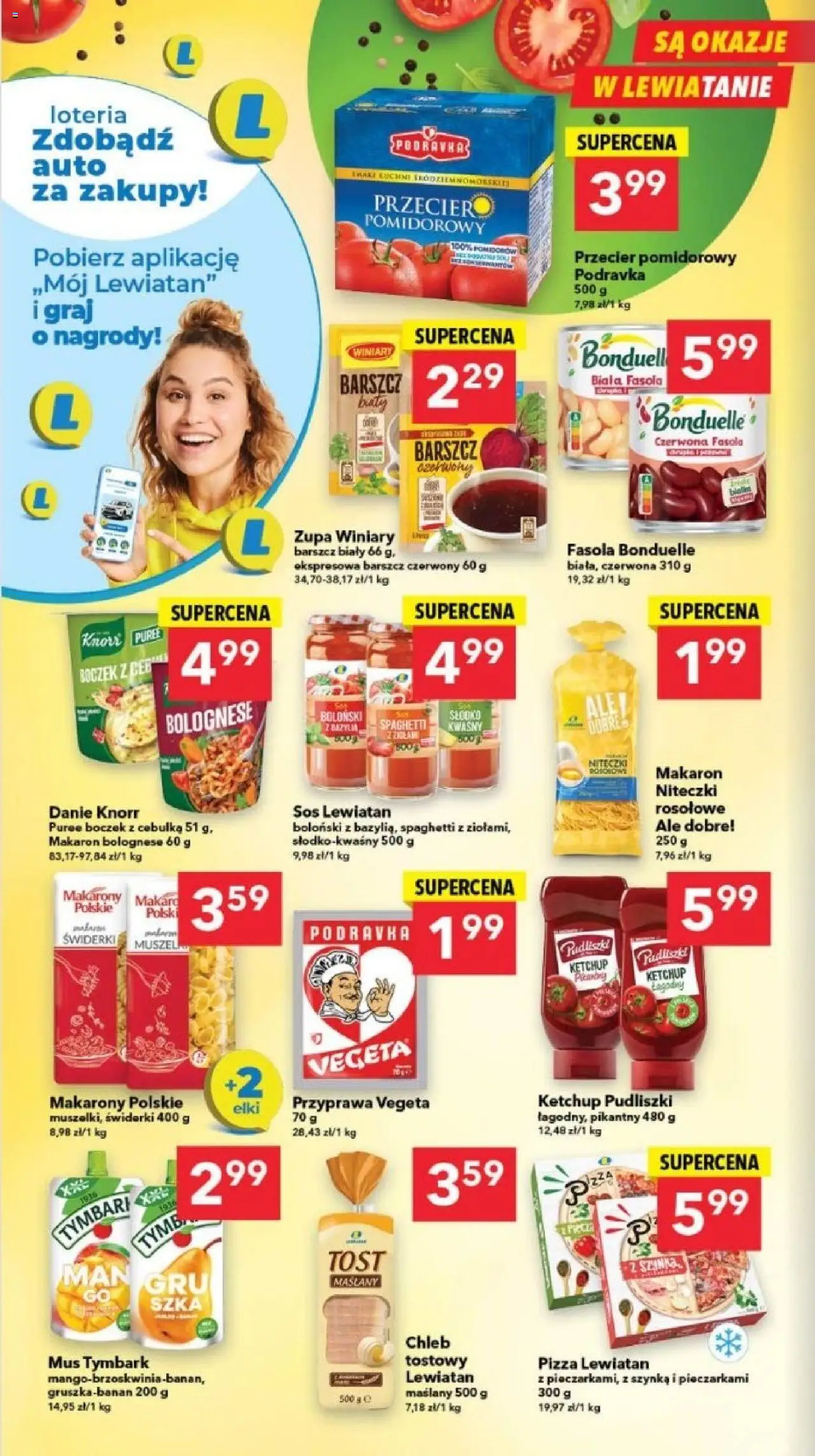 Lewiatan gazetka - Szczecin od 09.10.2025 | Strona: 4 | Produkty: Ketchup pudliszki, Boczek, Pizza, Makarony