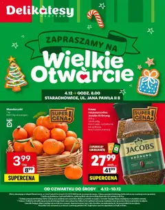 Pogląd oferty "Delikatesy Centrum Gazetka - Starachowice Otwarcie" - ważna od 04.12.2025