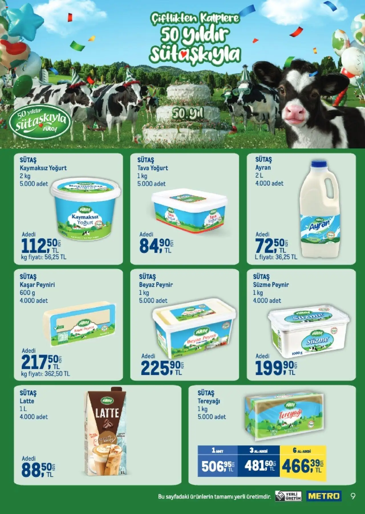 Metro Q4 Tedarikçi Flyer - 23.09.2025 tarihinden itibaren geçerlidir | Sayfa: 9 | Ürünler: Tereyağı, Peynir, Yoğurt, Süzme peynir