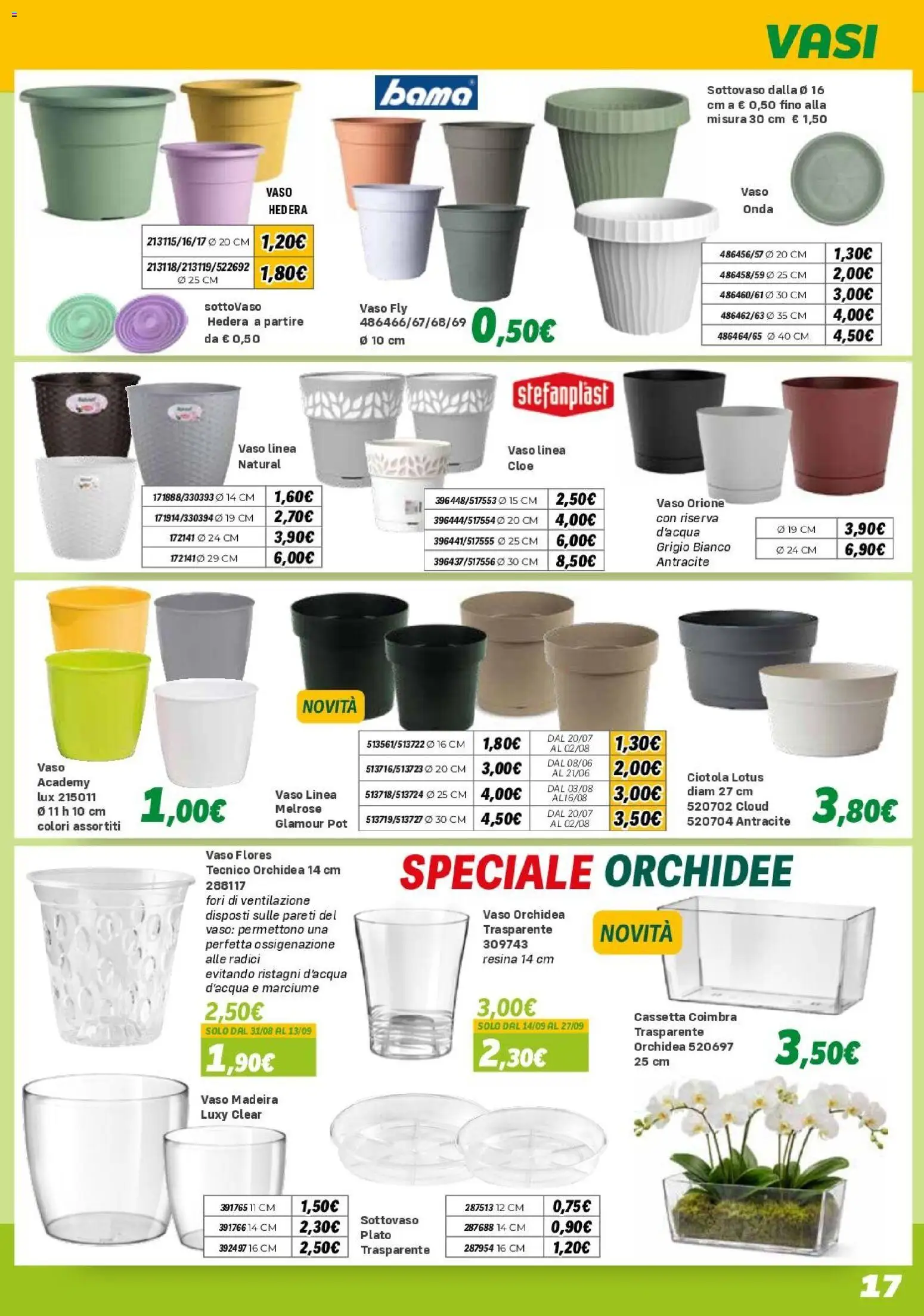 Volantino Orizzonte del 10.04.2026 | Pagina: 17 | Prodotti: Orchidea, Ciotola, Vaso