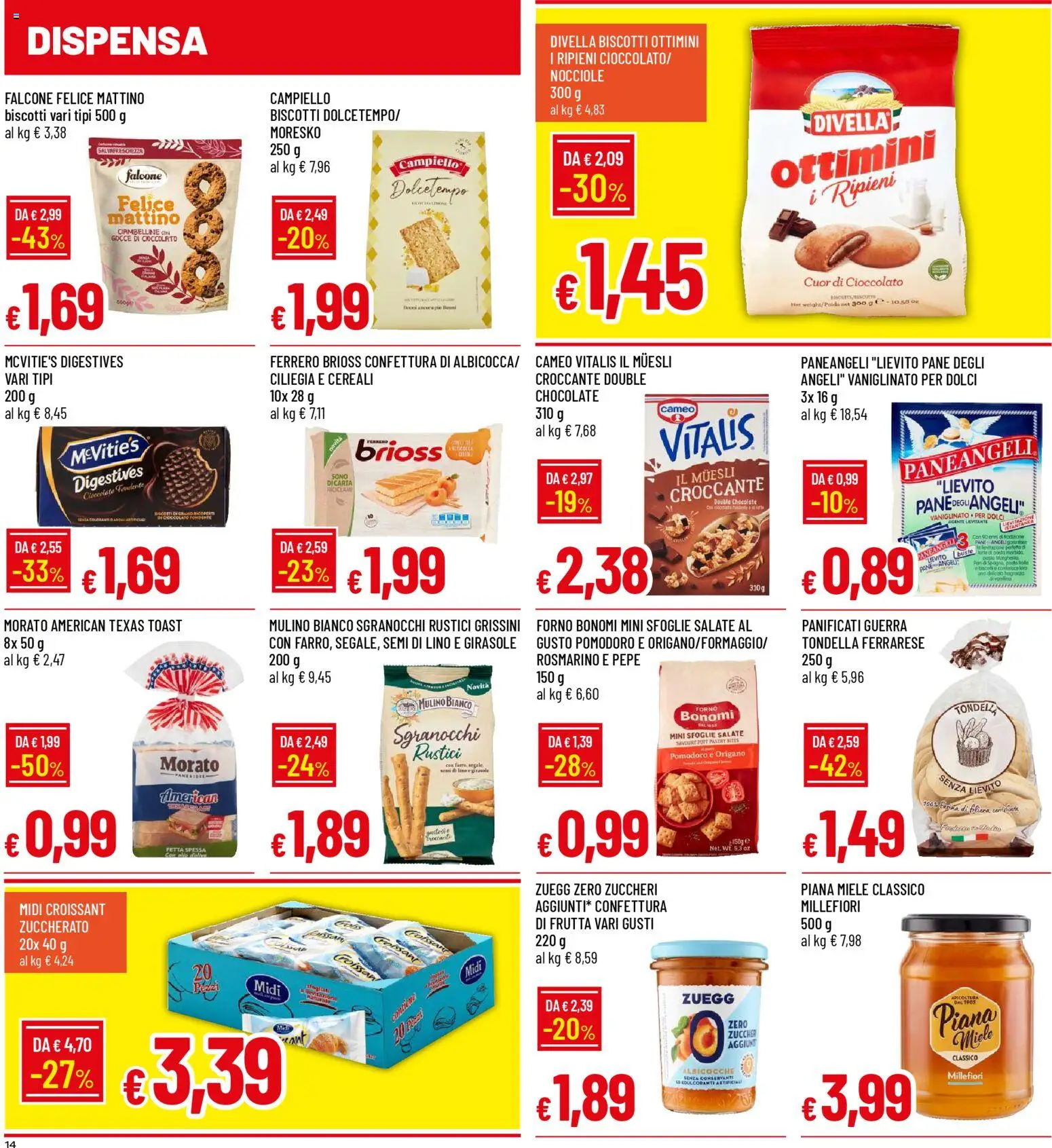 Volantino Galassia del 03.11.2025 | Pagina: 14 | Prodotti: Nocciole, Croissant, Albicocche, Miele