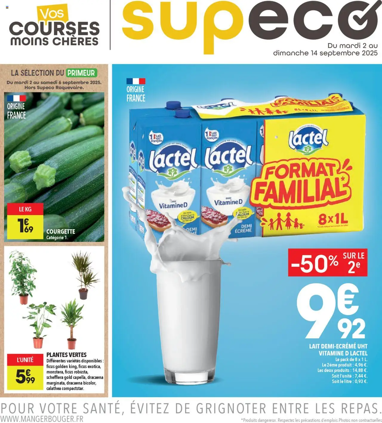  | Page: 1 | Produits: Courgette, Plantes, Lait