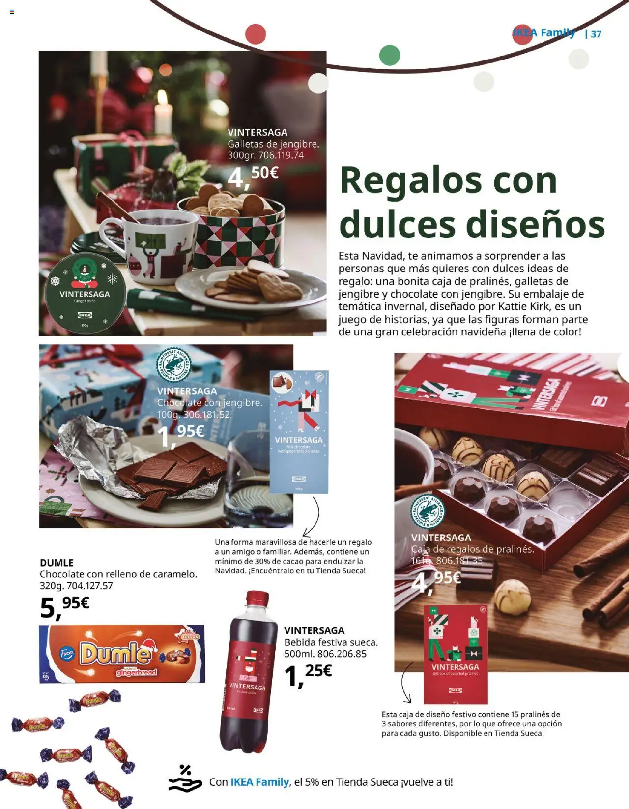 Catálogo IKEA Family │ válido desde el 01.10.2025 | Página: 37 | Productos: Chocolate, Galletas, Φρυγανιές σικάλεως, Caja