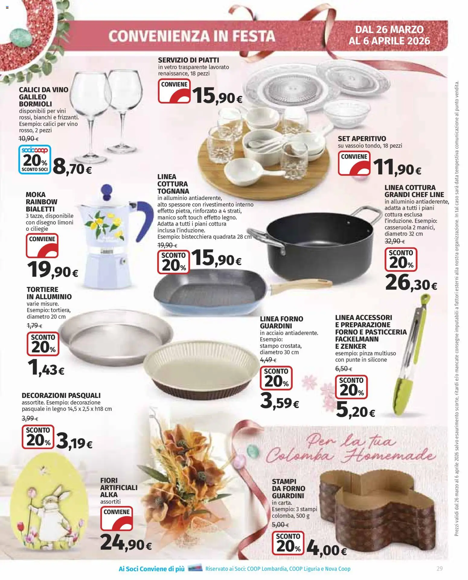 Volantino Ipercoop del 26.03.2026 | Pagina: 29 | Prodotti: Data, Forno, Alluminio, Vassoio