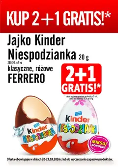Pogląd oferty "Prim Market promocja - Jajko Kinder Niespodzianka" - ważna od 20.03.2026