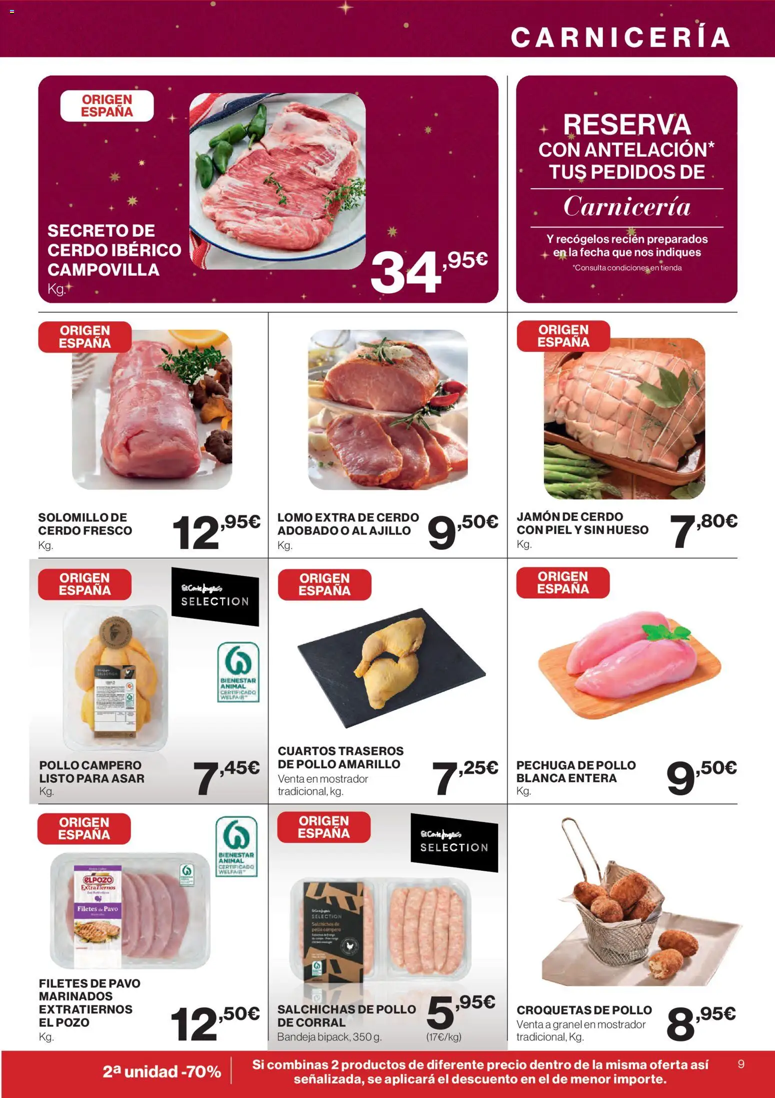 Supercor Canarias │ válido desde el 04.12.2025 | Página: 9 | Productos: Jamón, Cerdo, Croquetas, Bandeja