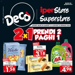 Anteprima del volantino Decò iperStore, Superstore - Sicilia catalogo valido a partire dal 13.01.2026