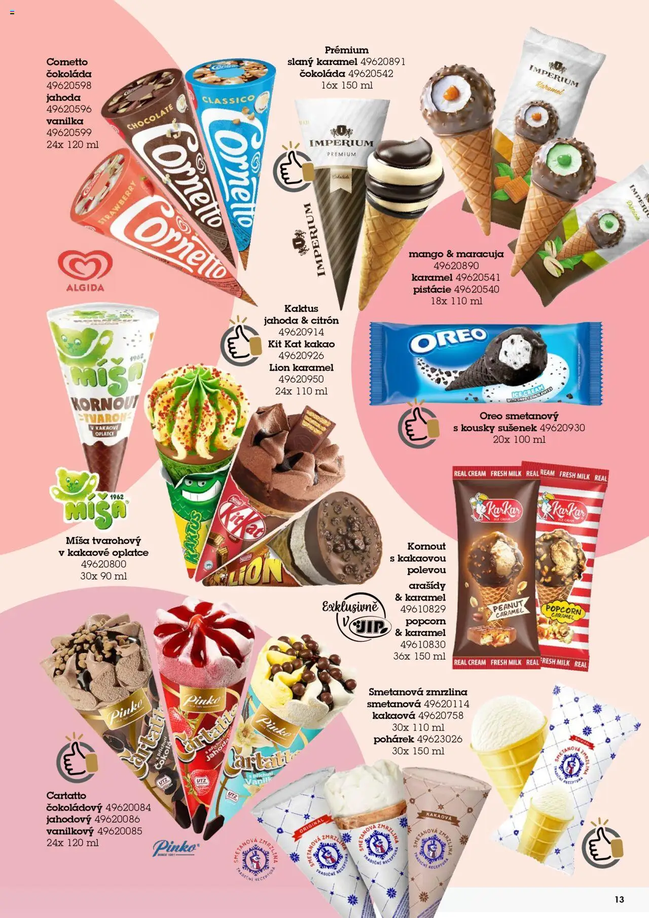 Jip katalog zmrzliny 2024/25 od 30.12.2024 | Strana: 13 | Produkty: Maracuja, Slaný karamel, Zmrzlina, Popcorn
