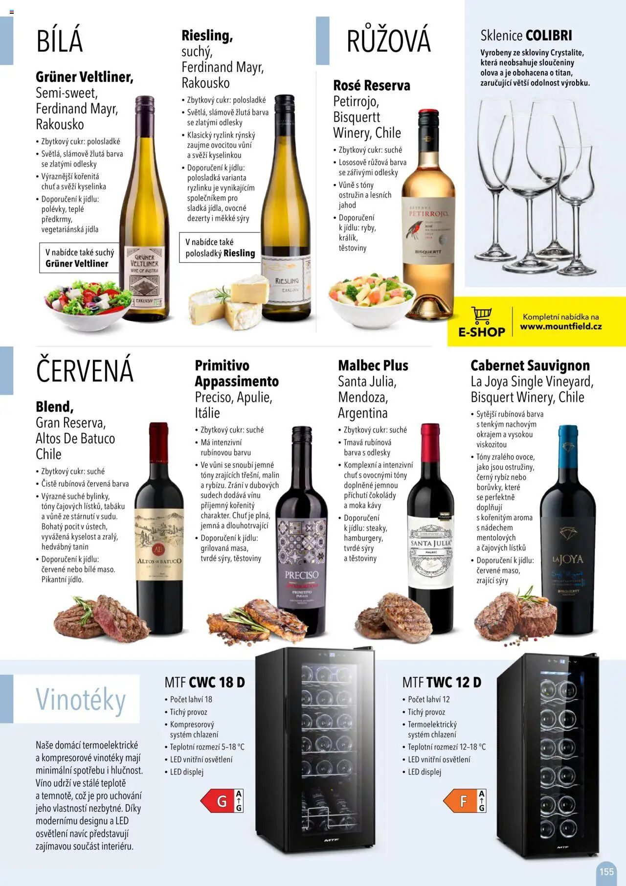Mountfield katalog 2025 od 16.04.2025 | Strana: 155 | Produkty: Těstoviny, Primitivo, Sýry, Riesling