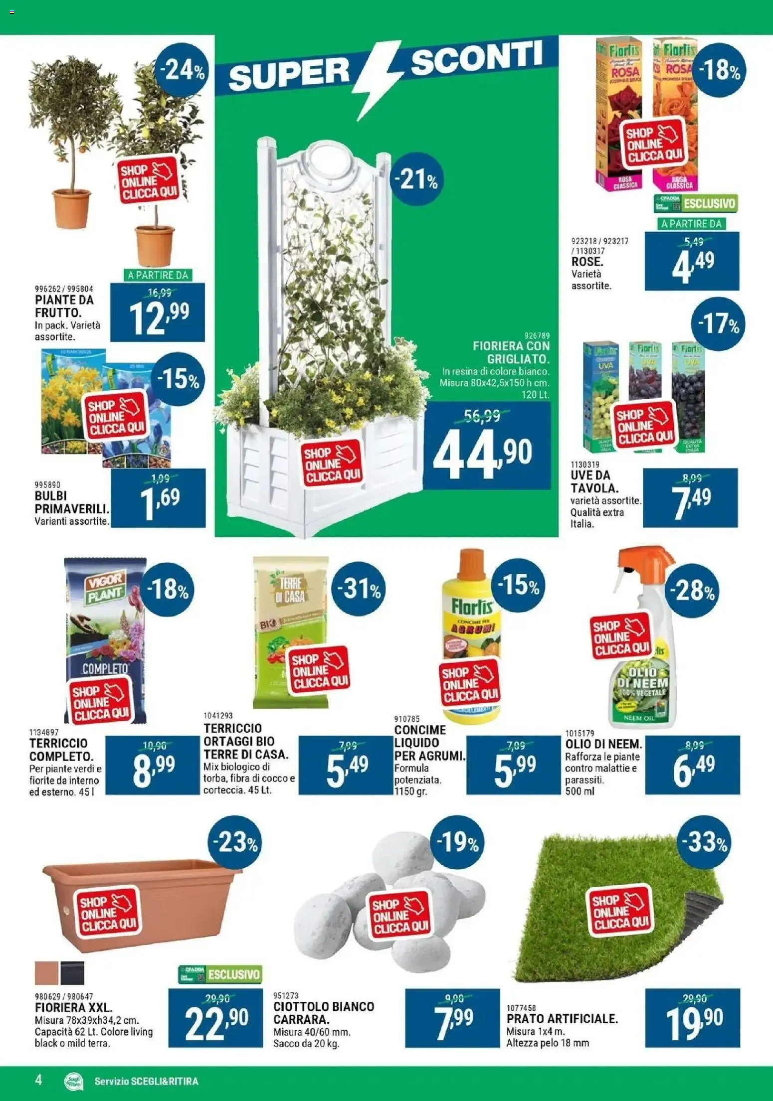 Volantino CFadda del 19.02.2026 | Pagina: 4 | Prodotti: Olio, Fioriera, Cocco, Terra