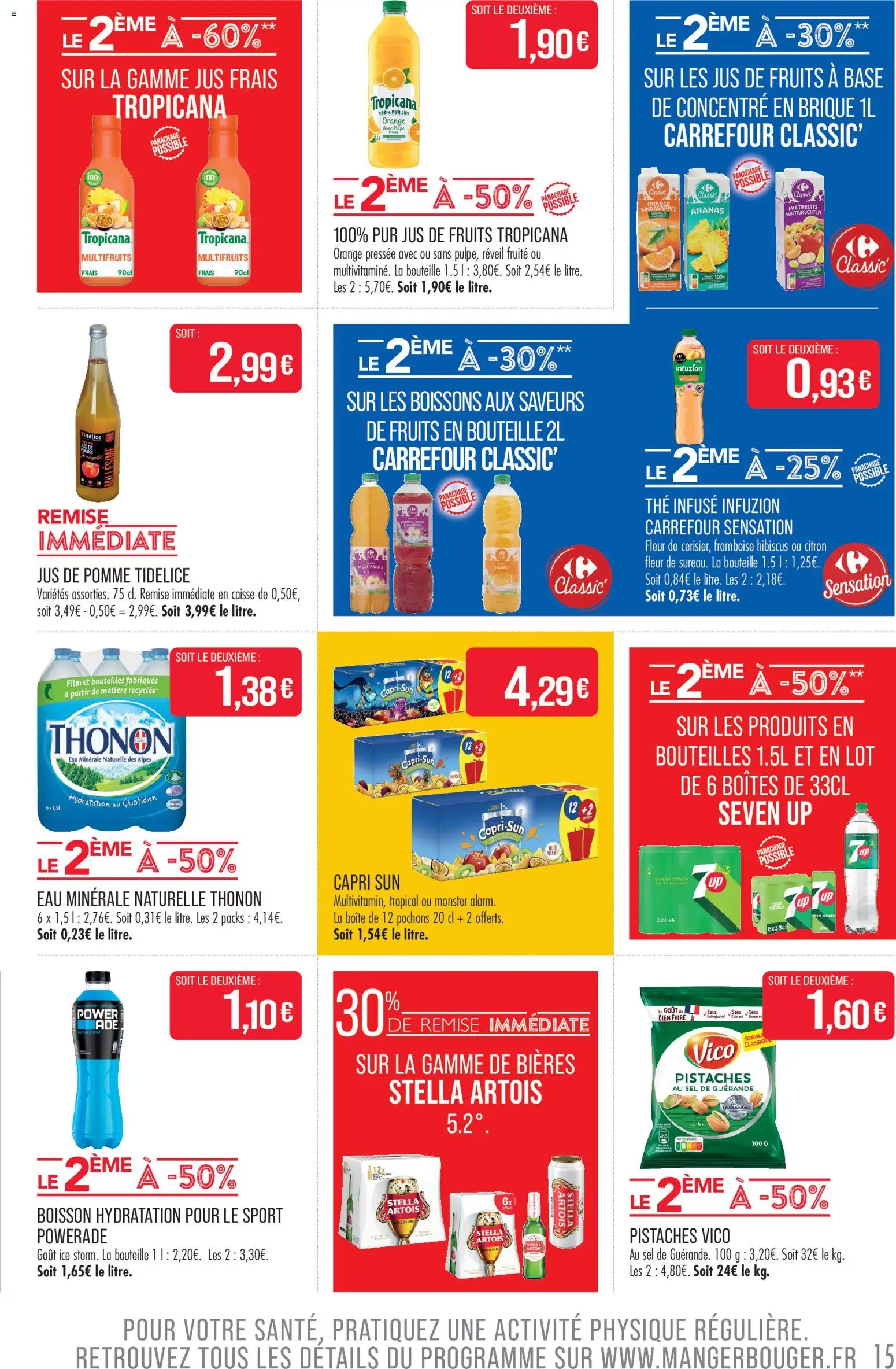 {H1} | Page: 15 | Produits: Eau minérale, Réveil, Base, Thé