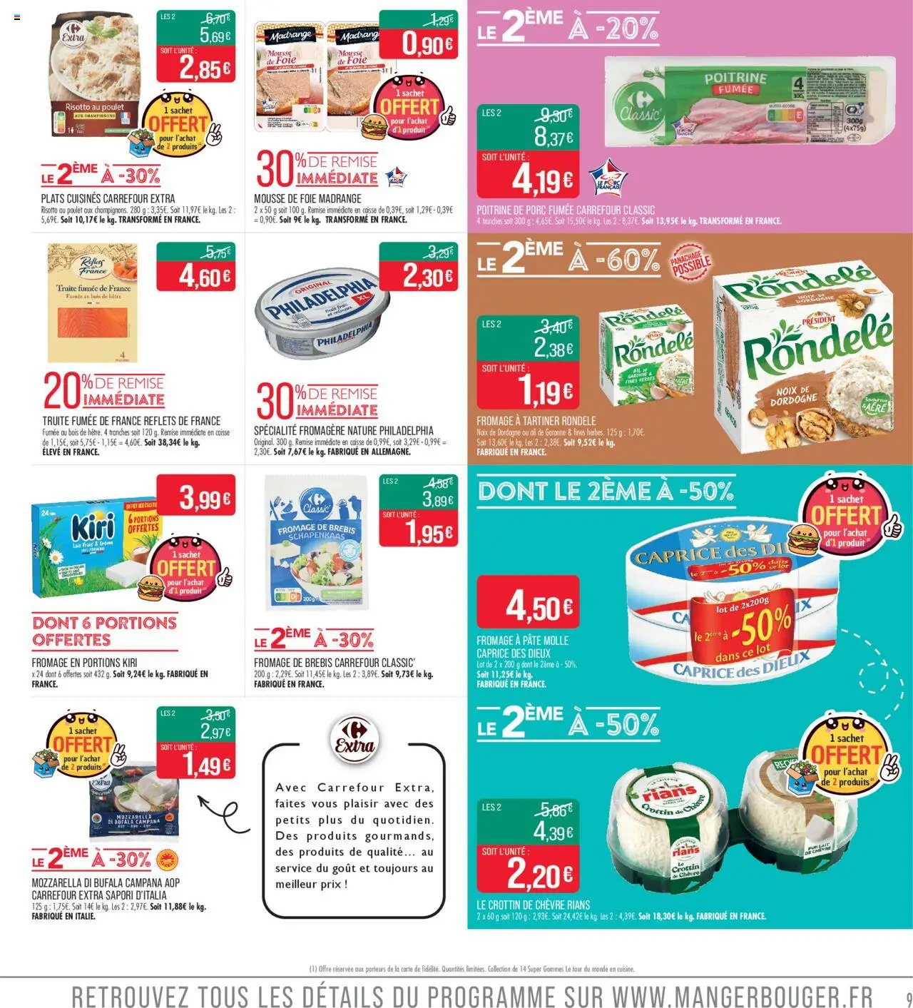  | Page: 9 | Produits: Truite fumée, Mousse, Lait, Porc