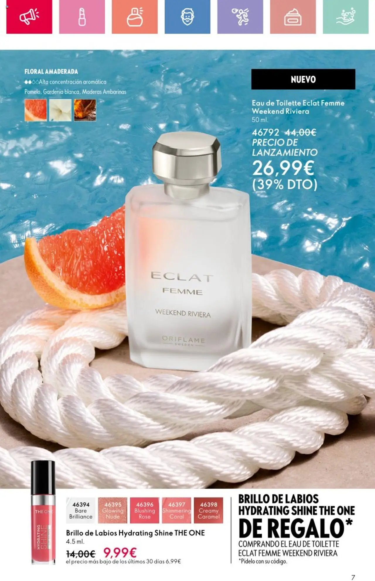 Oriflame - Catálogo Campaña 9 │ válido desde el 22.06.2025 | Página: 7 | Productos: Perfume, Eau de toilette, Brillo de labios