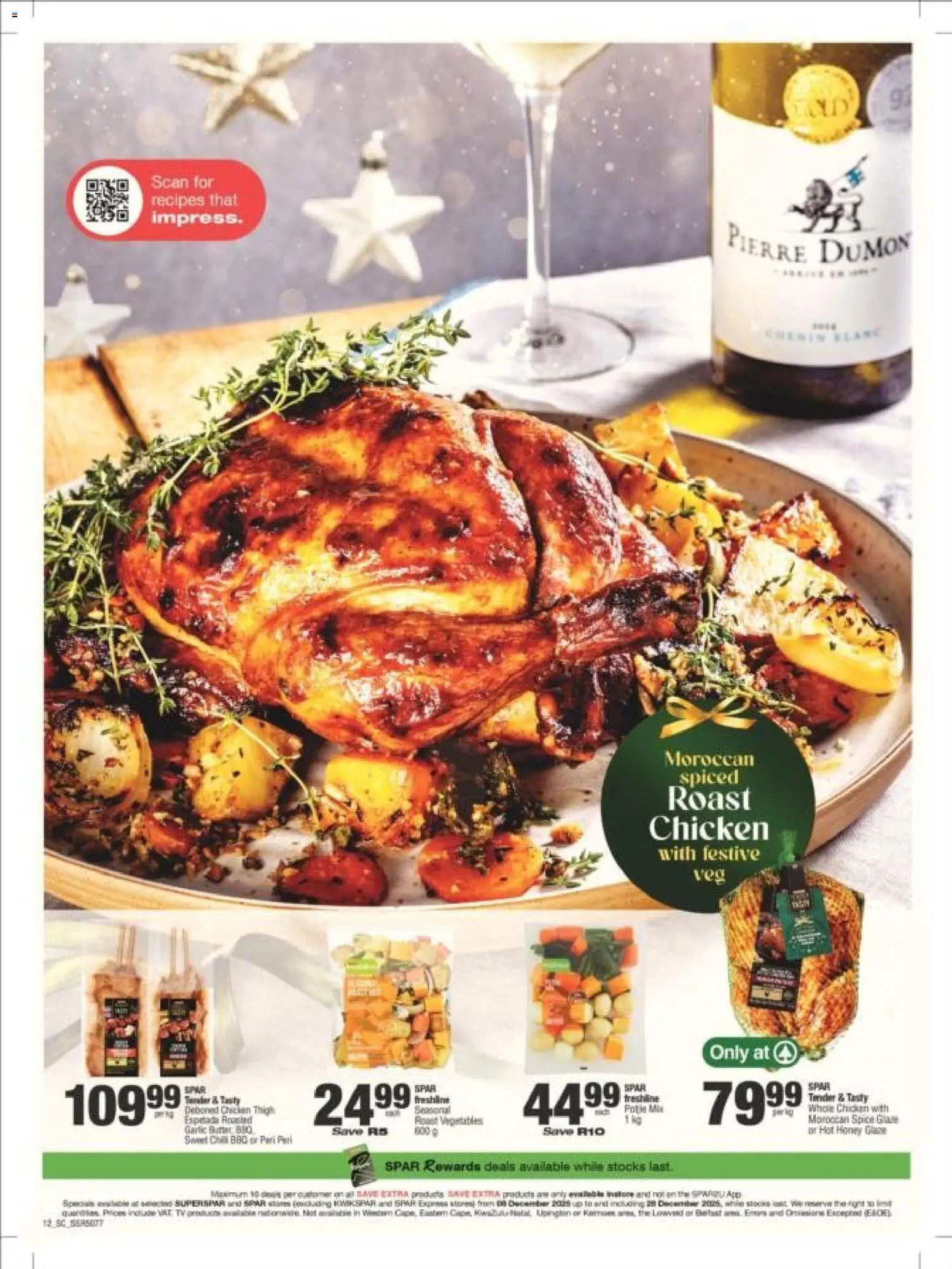 New Superspar catalogue – valid from 08.12.2025 | Page: 12 | Products: Butter, Chicken, Vegetables, Garlic