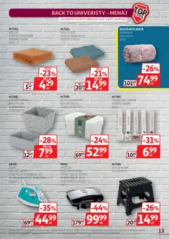 Noul catalog Auchan – valabil de la 10.09.2025 | Pagină: 13 | Produse: Fier de călcat, Cameră, Mâner, Scaun