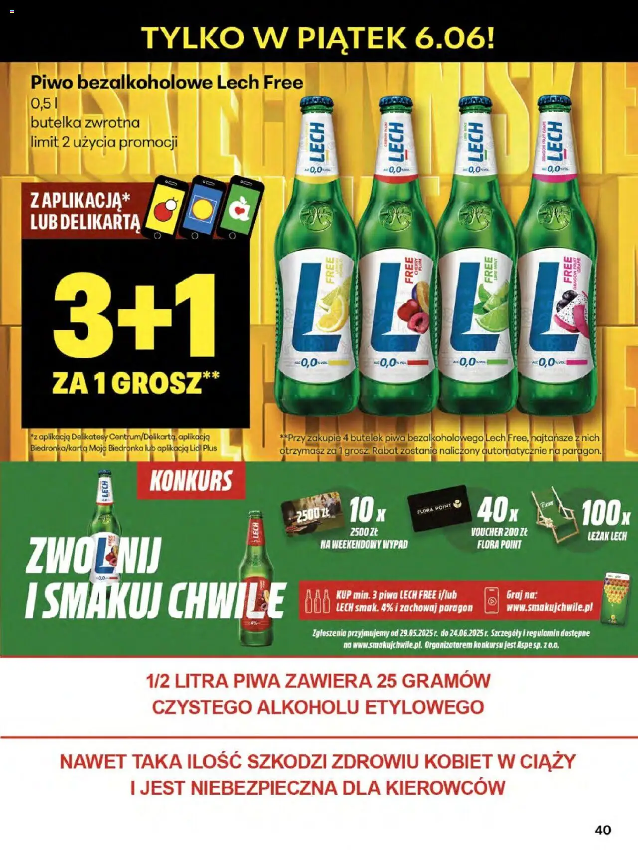 Delikatesy Centrum Gazetka - Sklepy Własne od 05.06.2025 | Strona: 40 | Produkty: Leżak, Delikatesy, Piwo