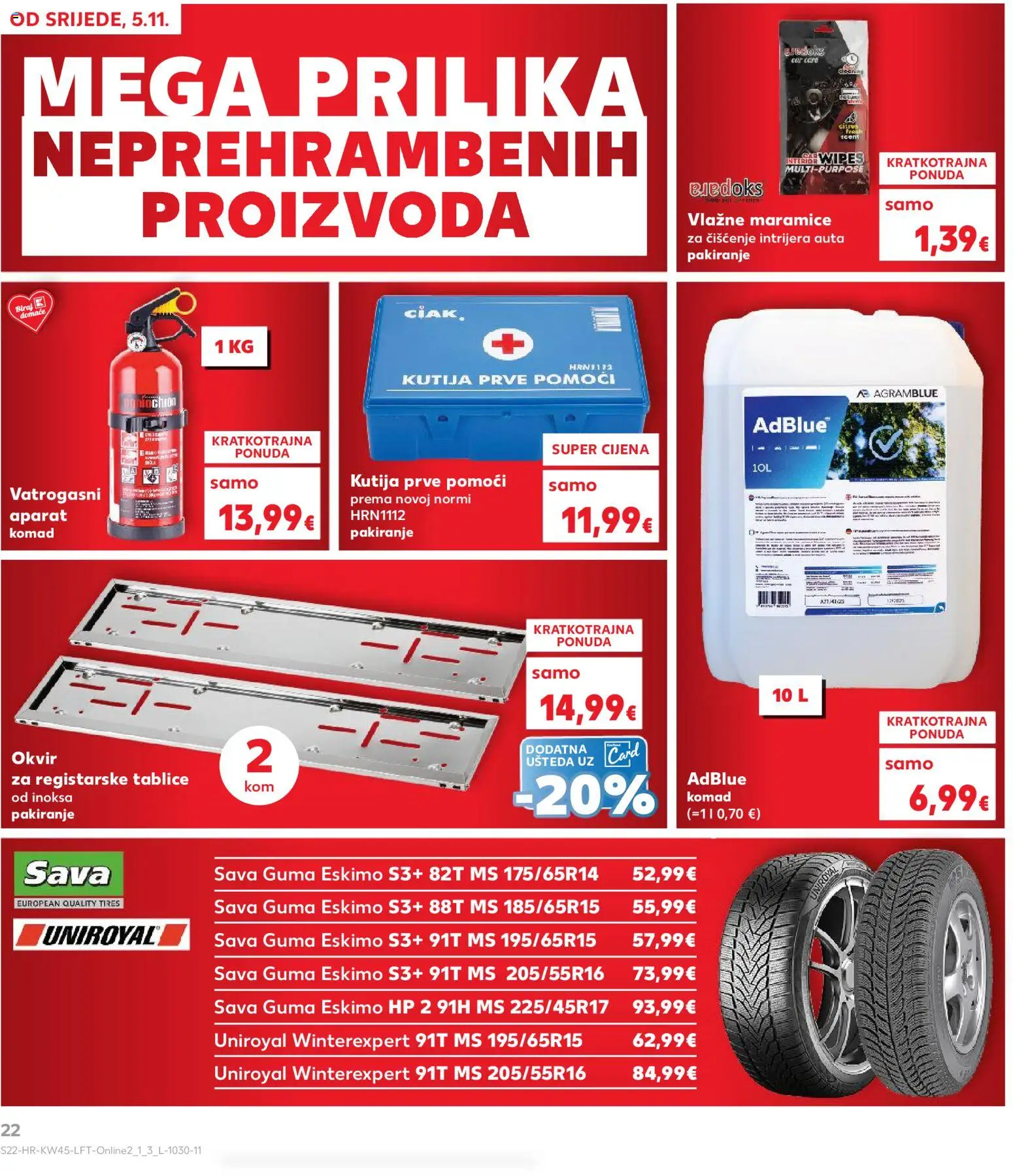 Kaufland HR akciós ujság - amely érvényes a következő dátumtól: 05.11.2025 | Oldal: 22