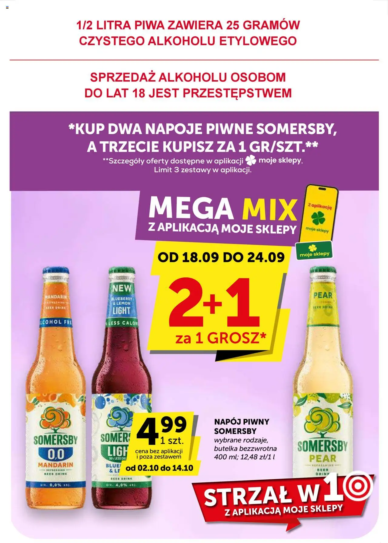 Euro Sklep Gazetka - Market od 02.10.2025 | Strona: 23 | Produkty: Napoje, Somersby