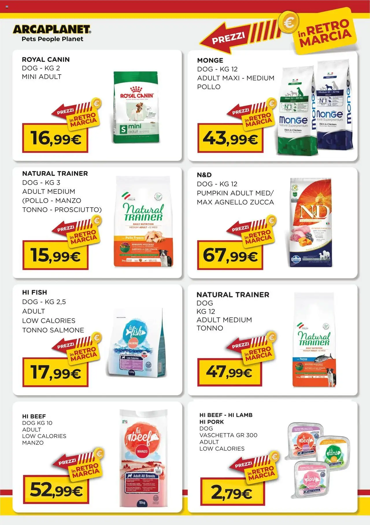Volantino Arcaplanet del 25.08.2025 | Pagina: 2 | Prodotti: Manzo, Zucca, Tonno, Agnello
