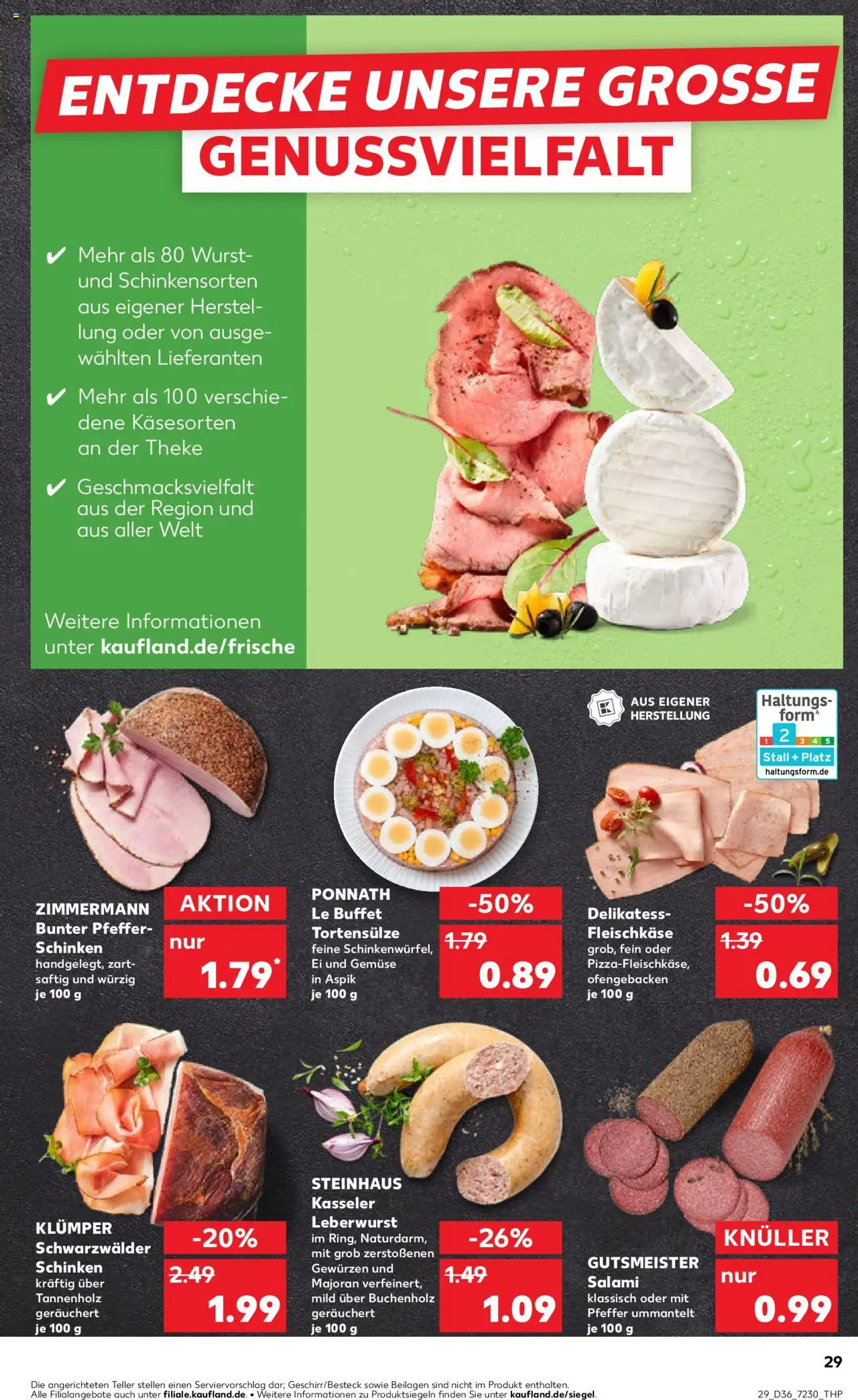 Kaufland prospekt Bremen	 – gültig ab 07.09.2025 | Seite: 29 | Produkte: Theke, Gemüse, Pfeffer, Schinken